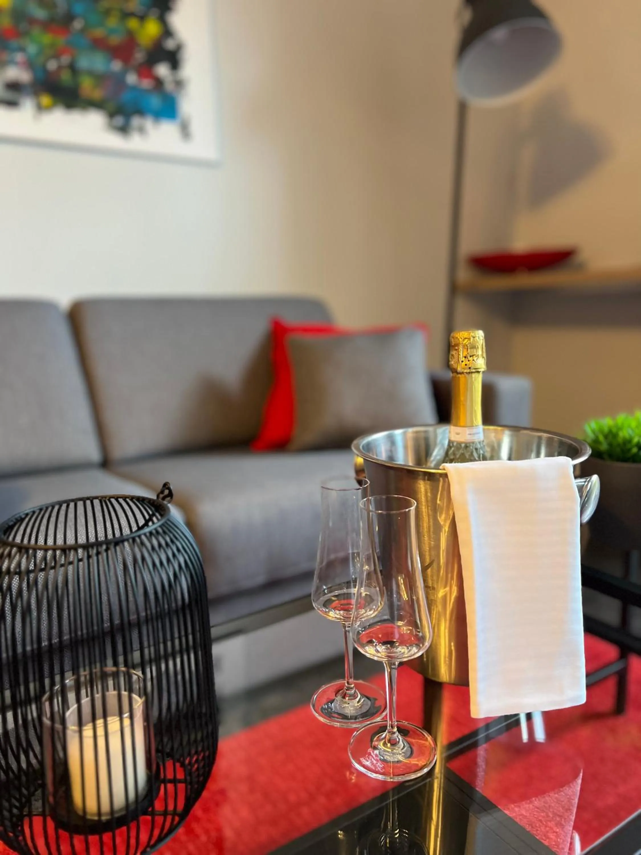 Living room in Motel Hasetal