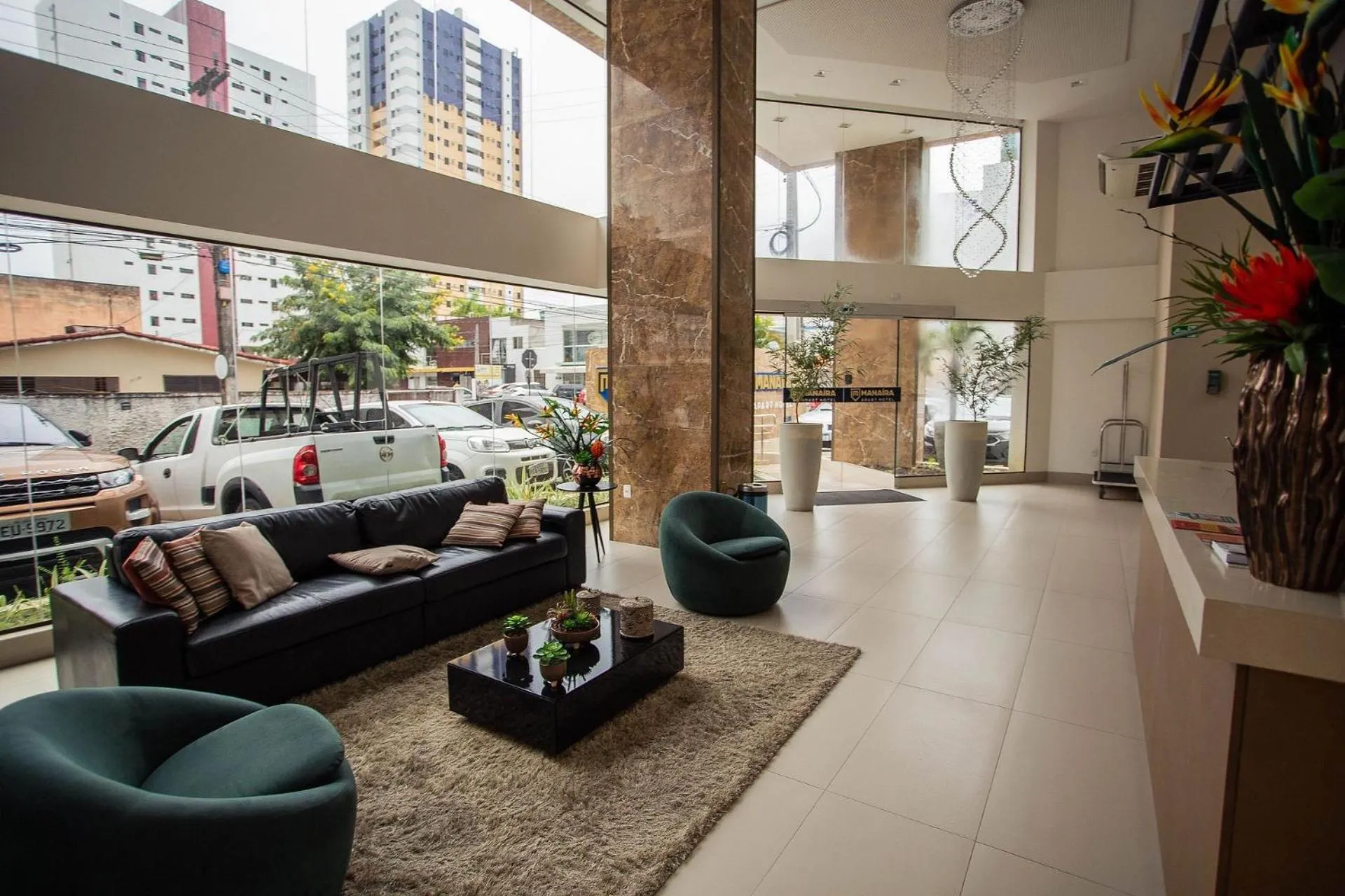 Lobby or reception in Manaíra Apart Hotel por Carpediem