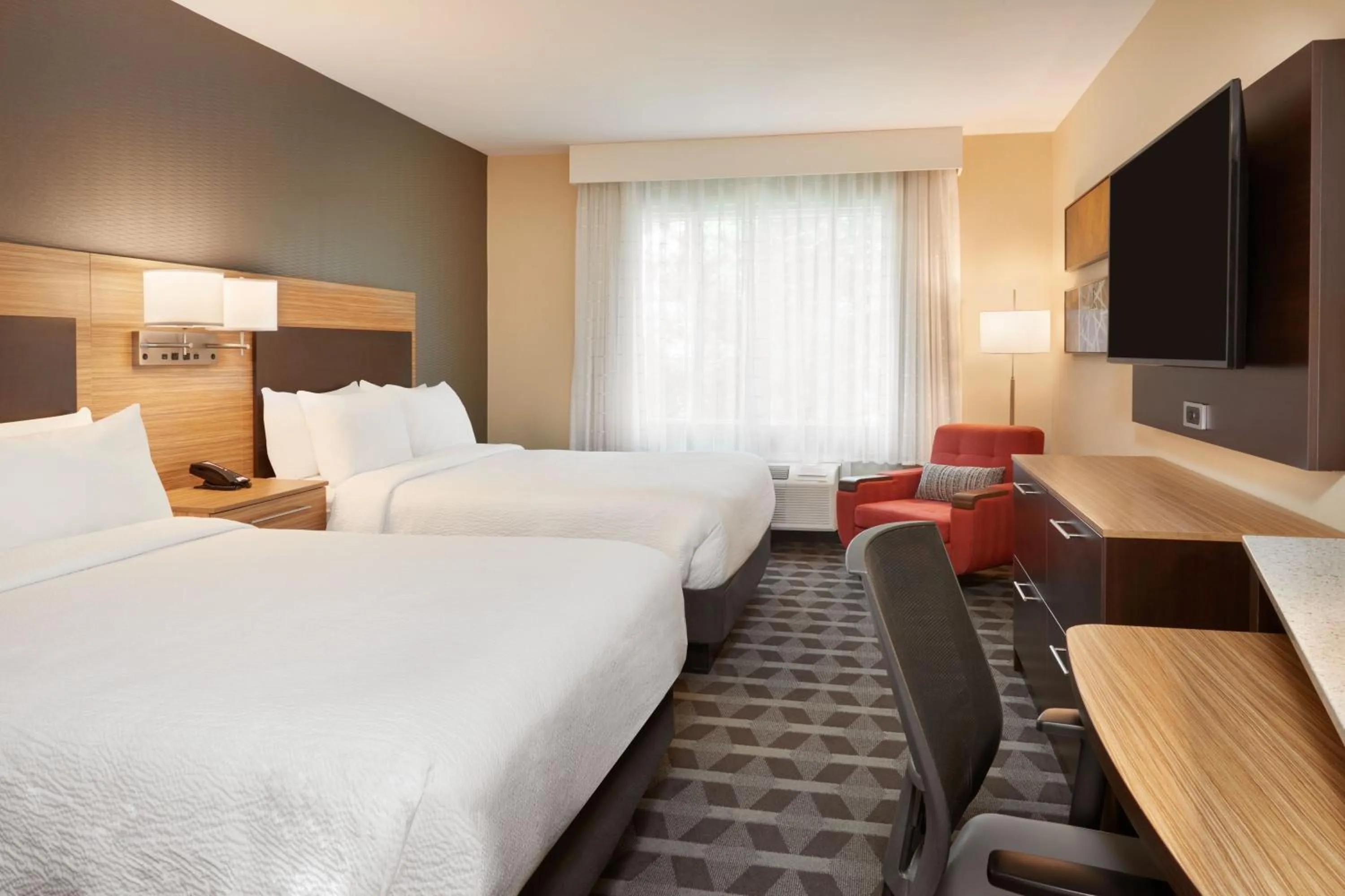 Bedroom, Bed in TownePlace Suites by Marriott Toronto Oakville