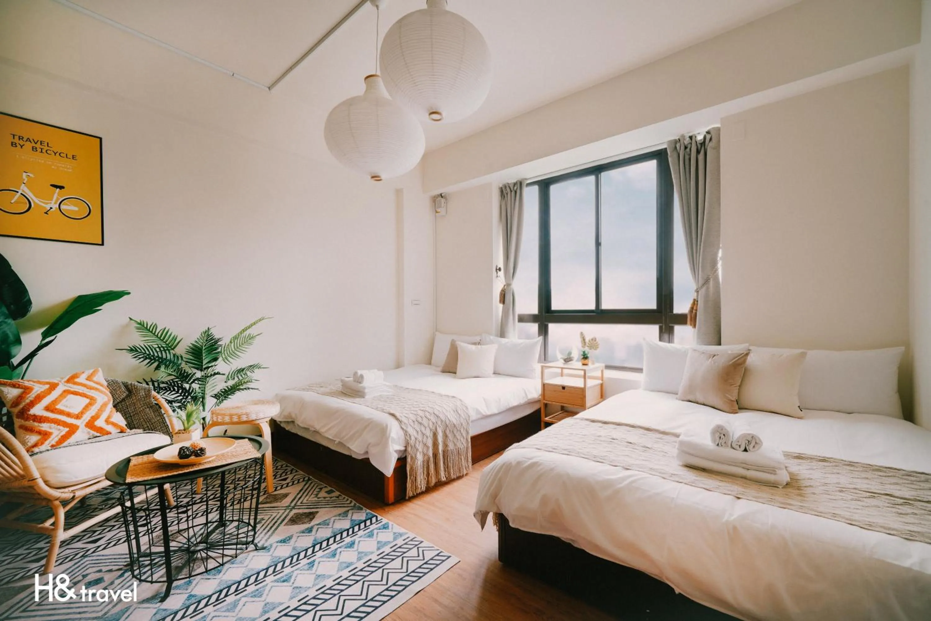 On site, Bed in Tainan Sleepie Inn