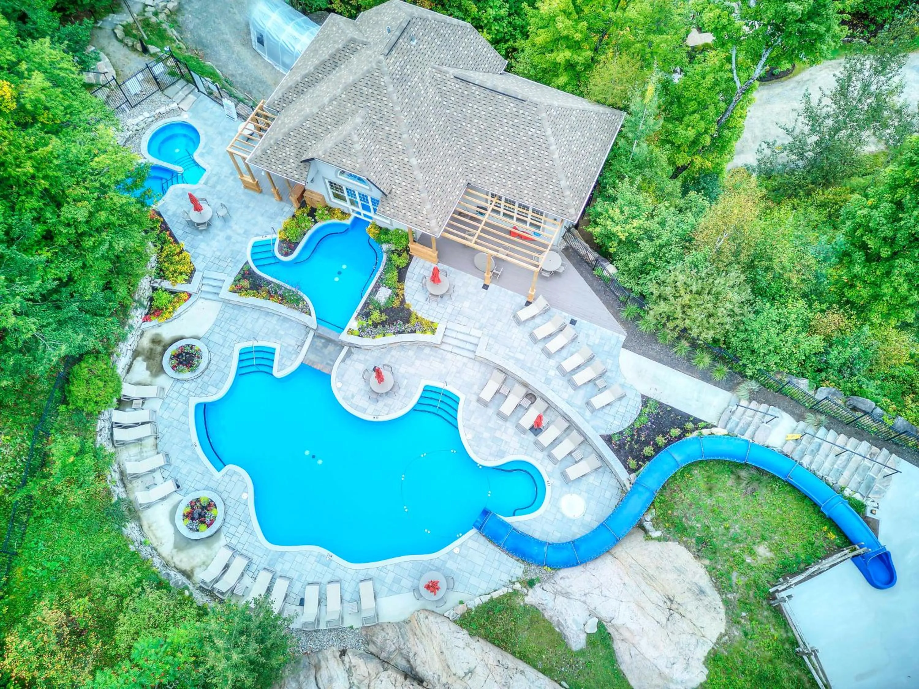 Swimming pool in Cap Tremblant Mountain Resort