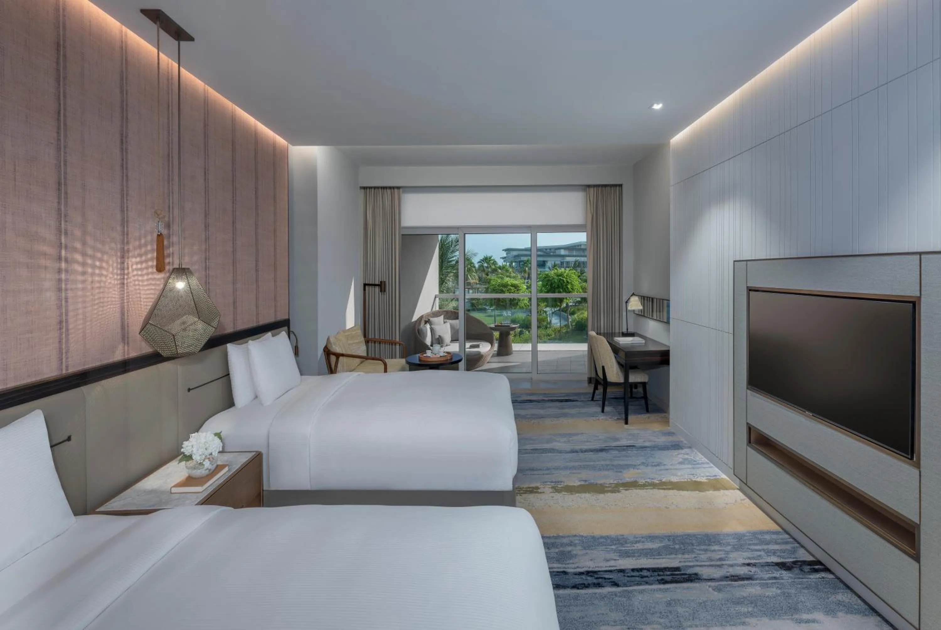 View (from property/room), Bed in InterContinental Ras Al Khaimah Mina Al Arab Resort & Spa by IHG