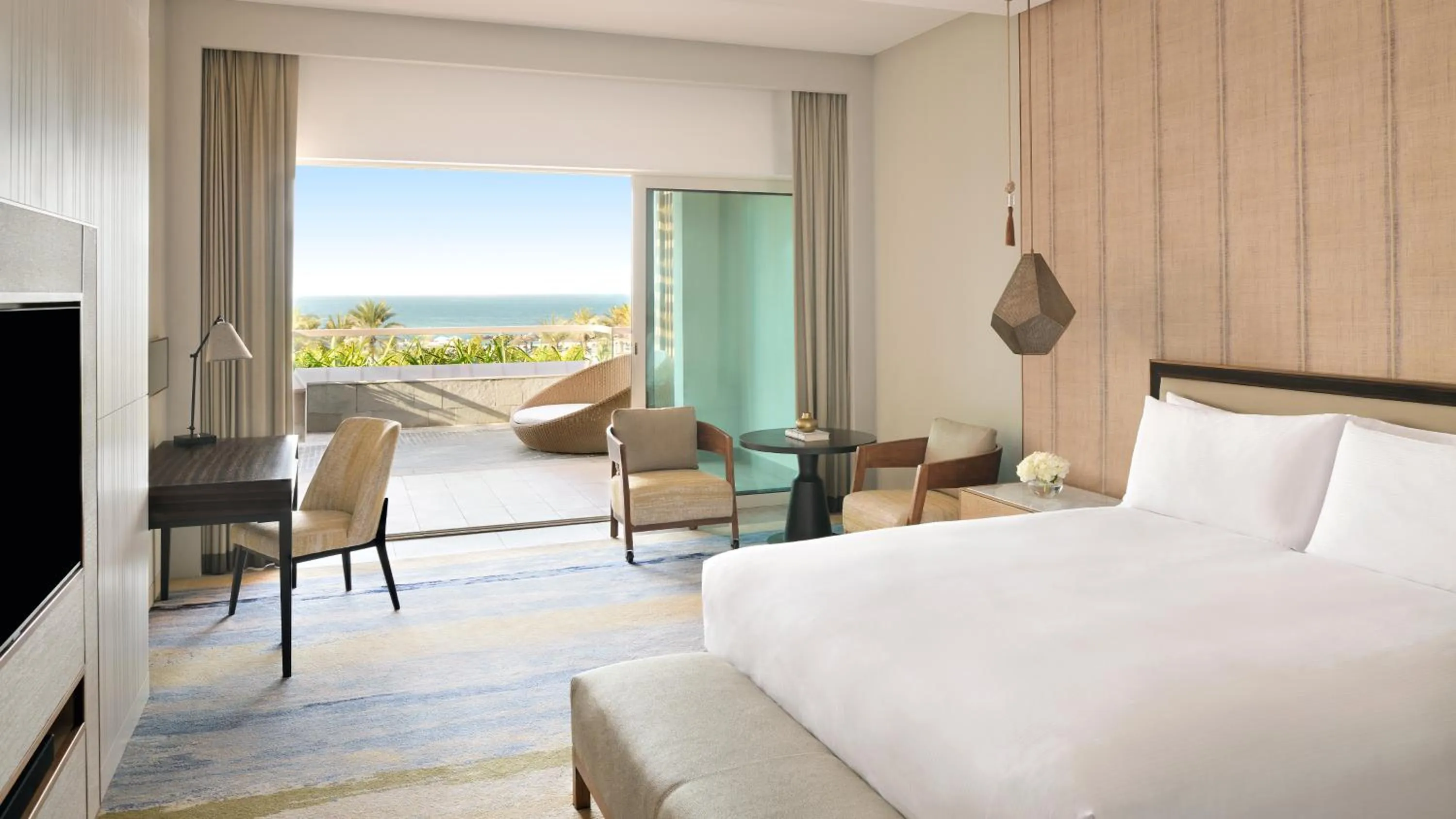 Bed in InterContinental Ras Al Khaimah Mina Al Arab Resort & Spa by IHG