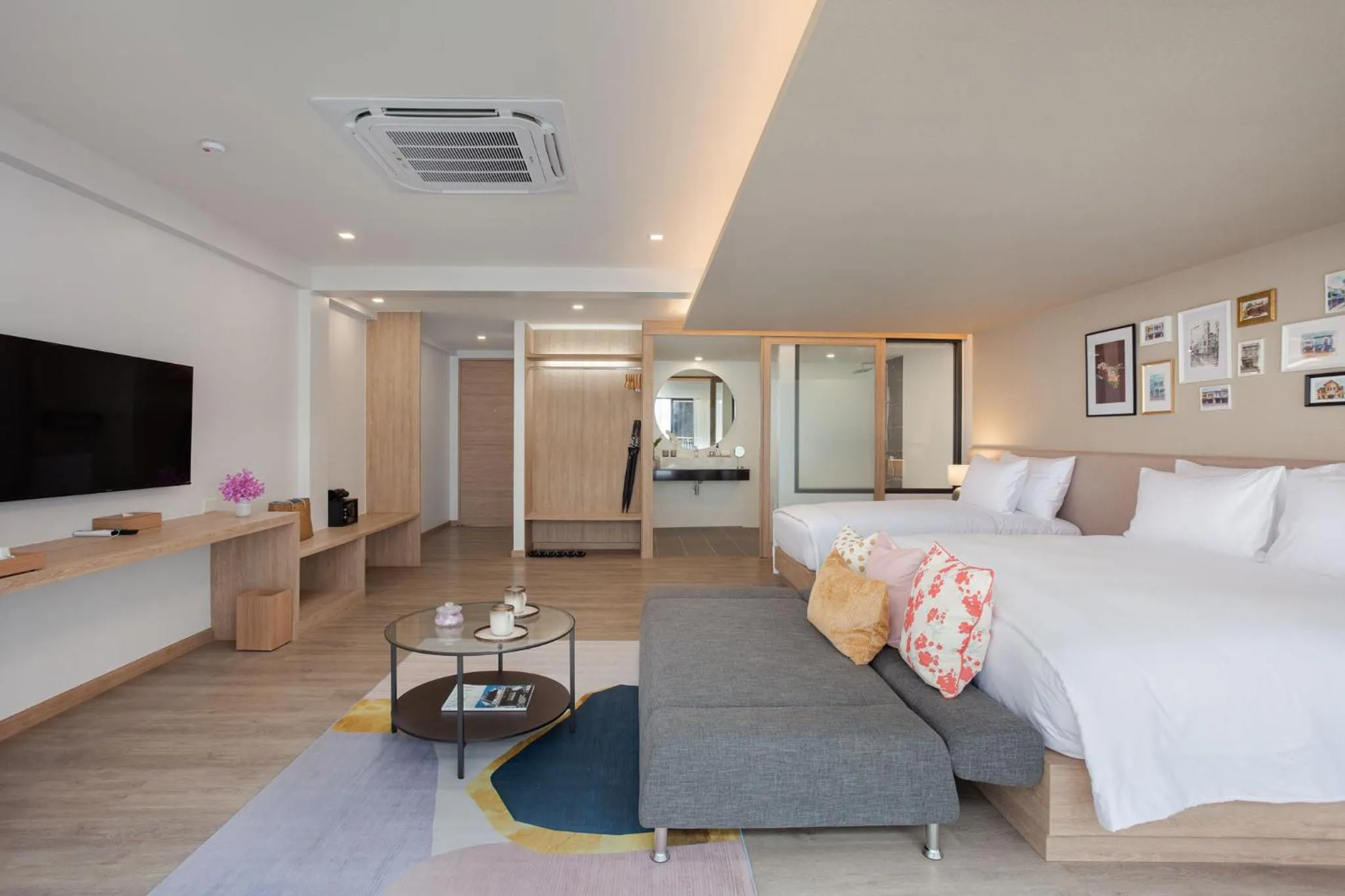 TV and multimedia, Bed in Anona Beachfront Phuket Resort-SHA EXTRA PLUS