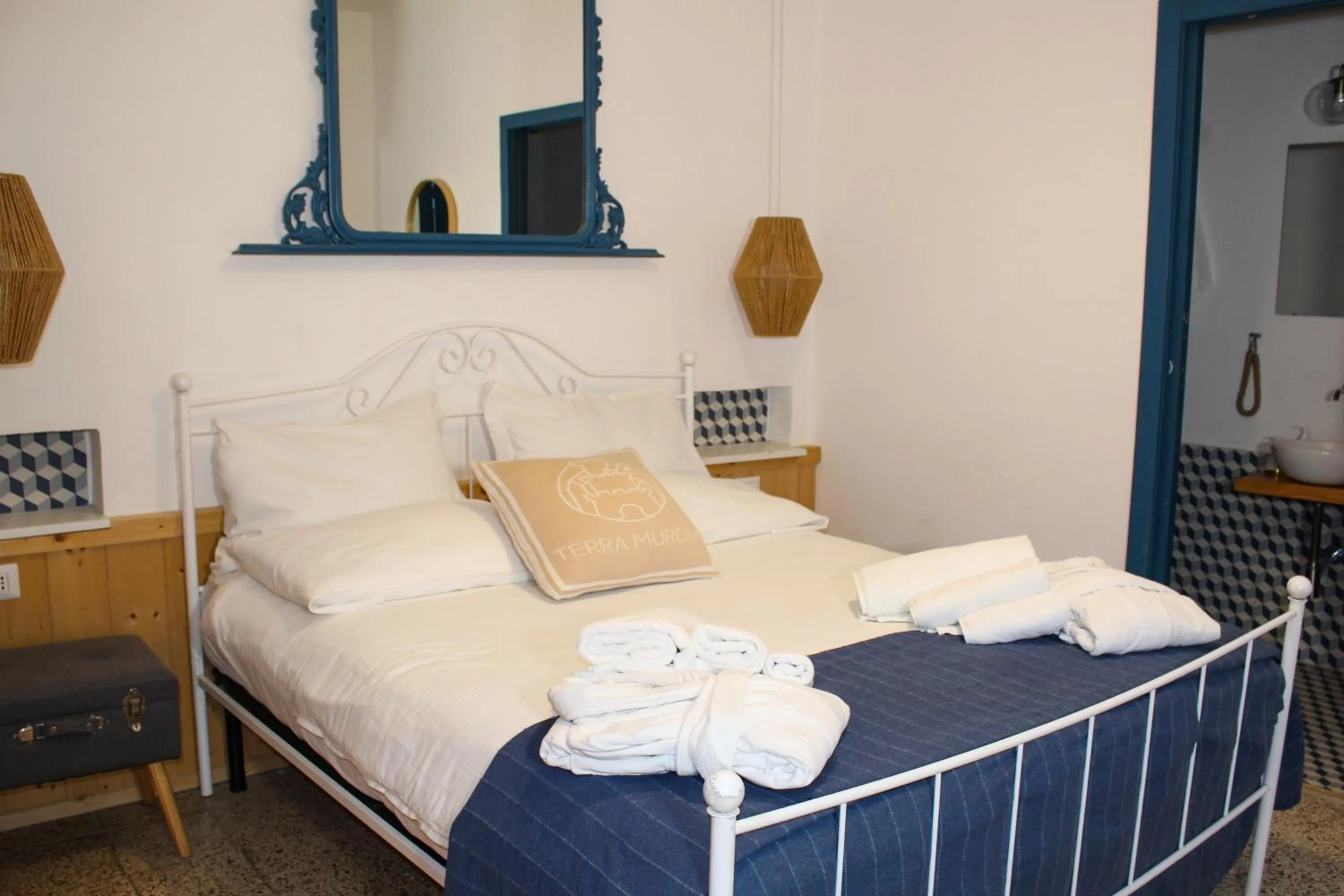 Bed in Terra Muronis Hotel Diffuso