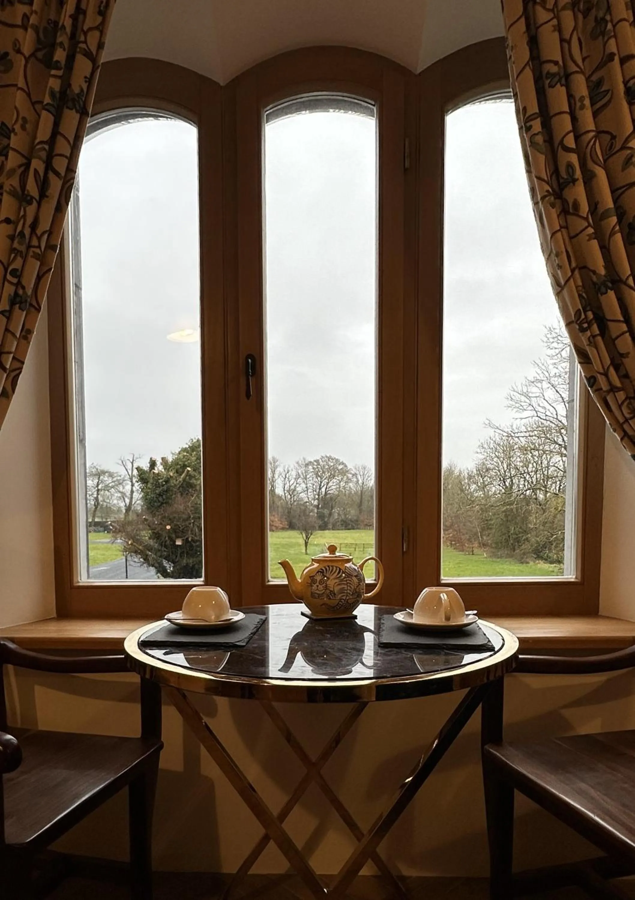 Seating area in Claregalway Castle