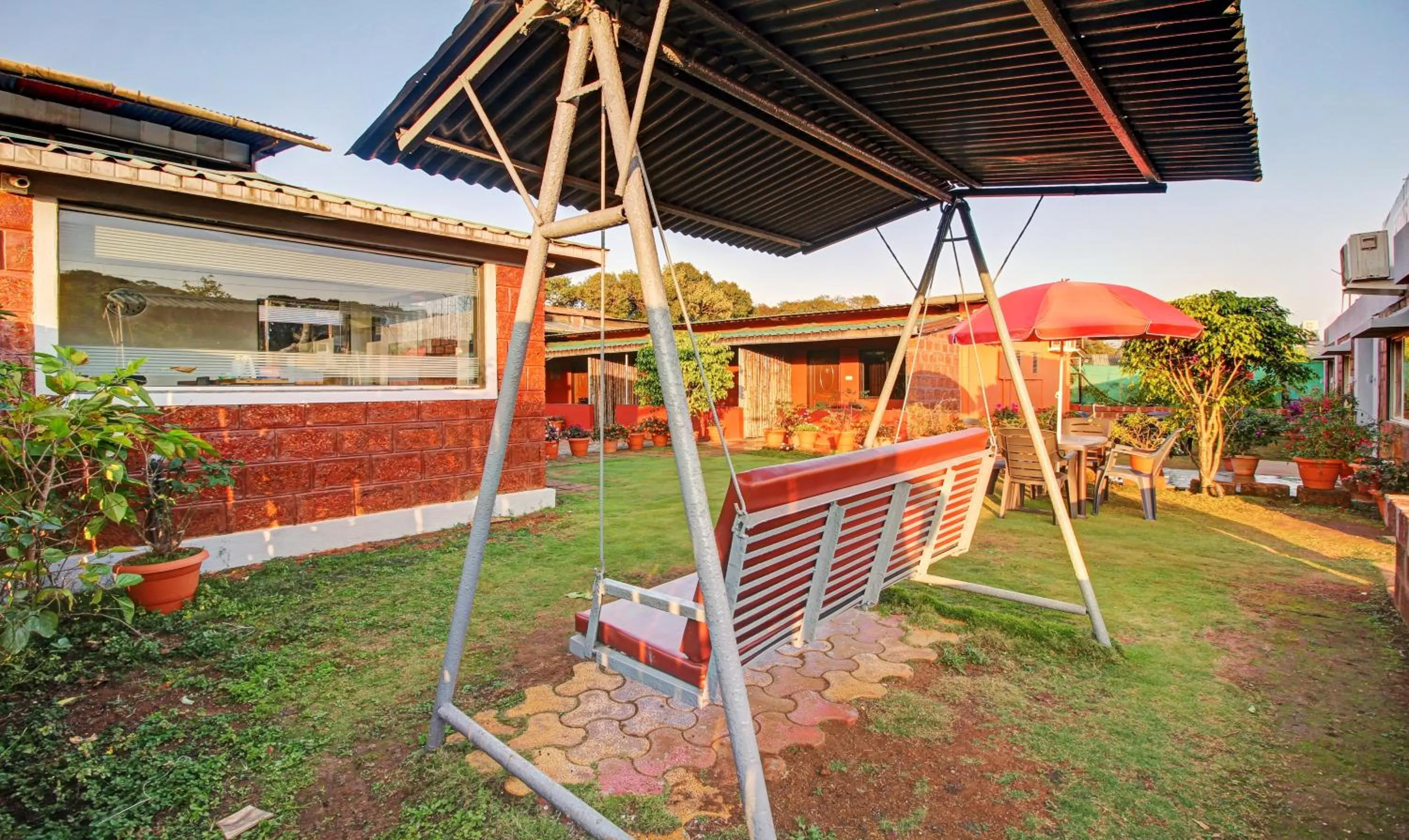 Patio in Treebo La Paradise