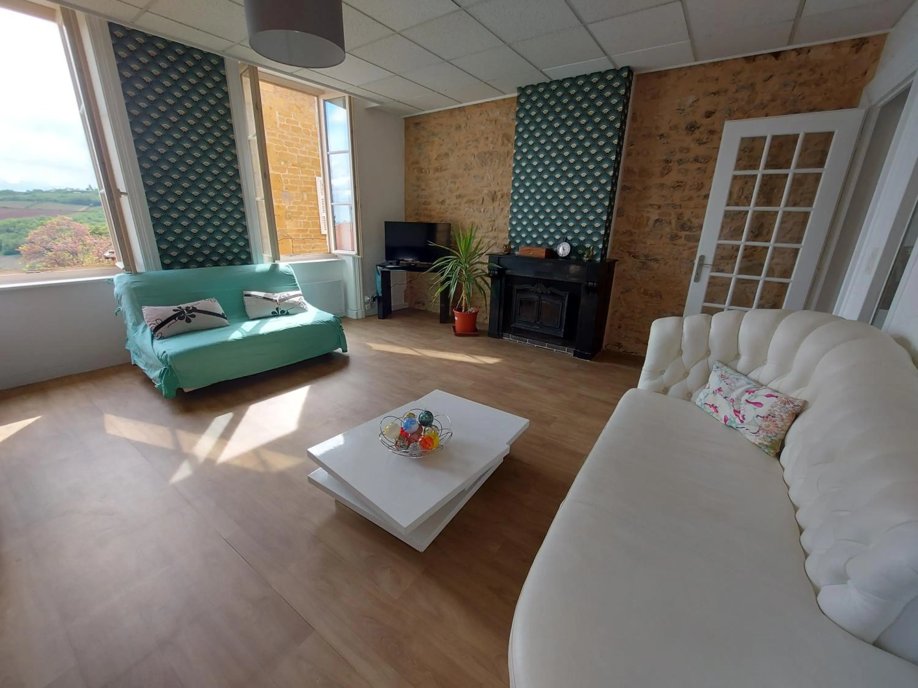 Living room in Appartement Cogny - les Meublés des Pierres Dorées