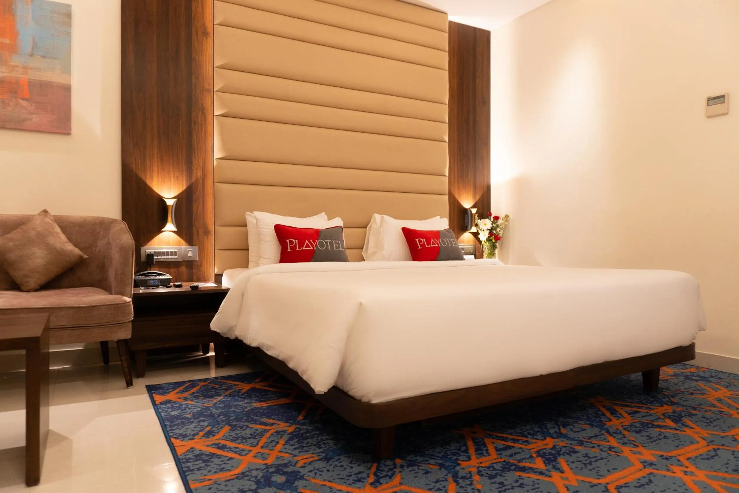 Bed in Playotel Premier Vijay Nagar