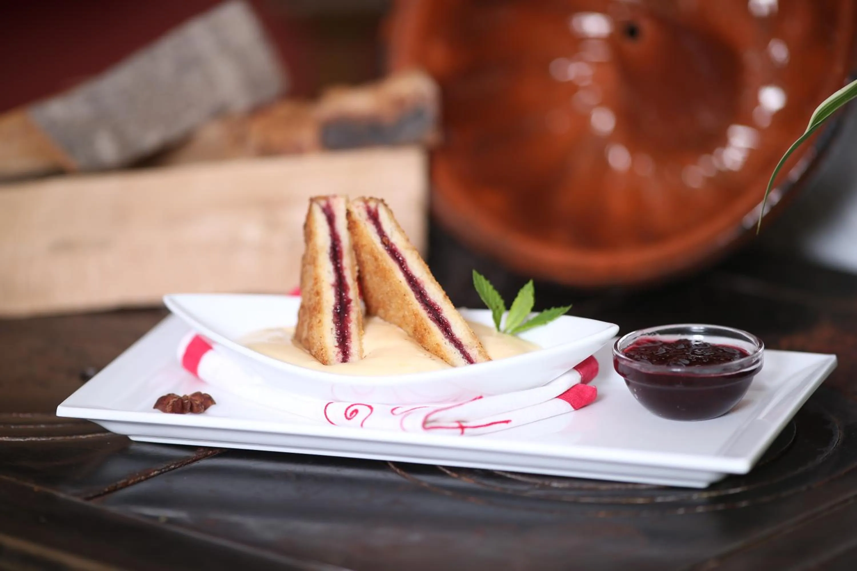 Food close-up in Höhenhotel & Restaurant Kalikutt