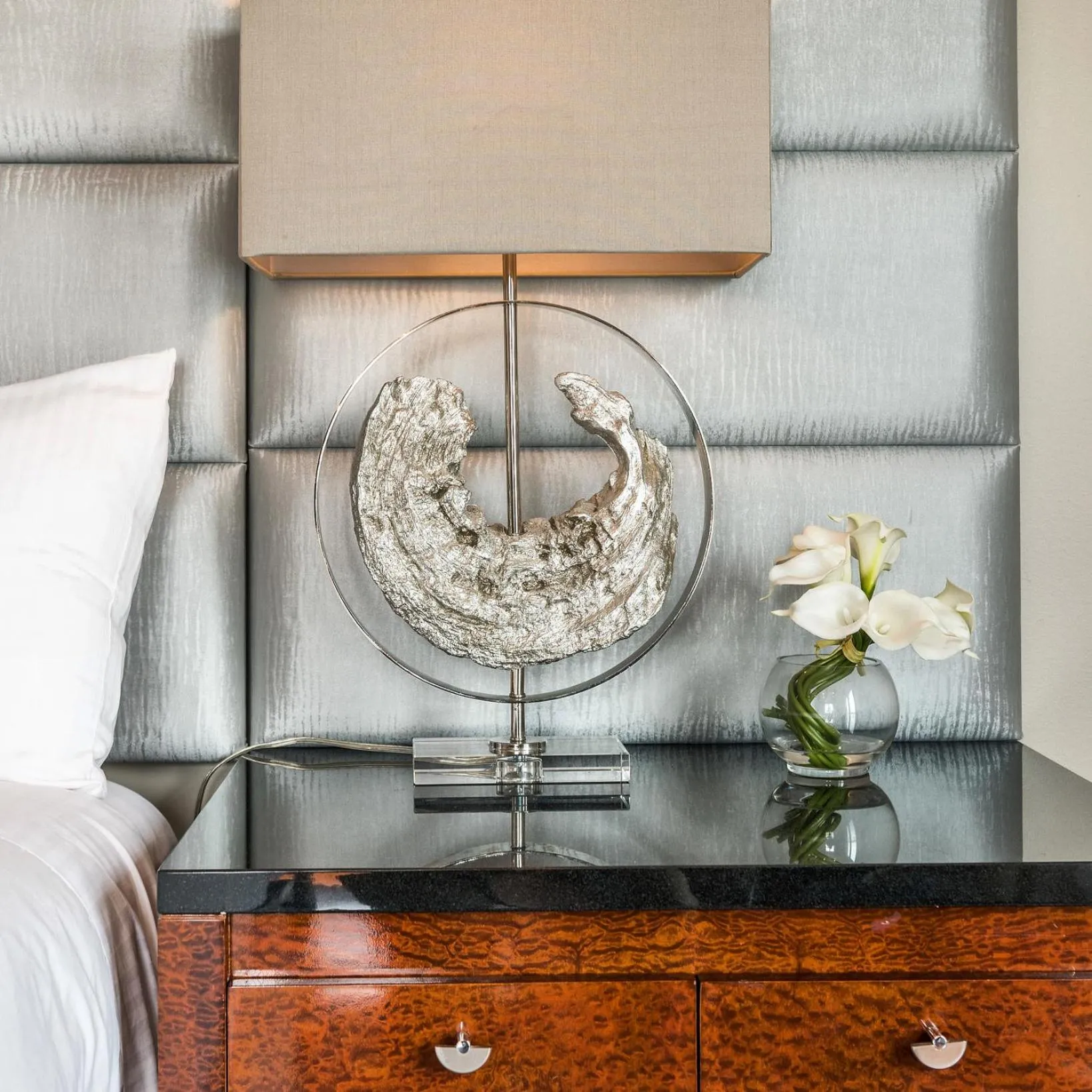 Bed in Lago-mar Luxury Modern Waterfront Home