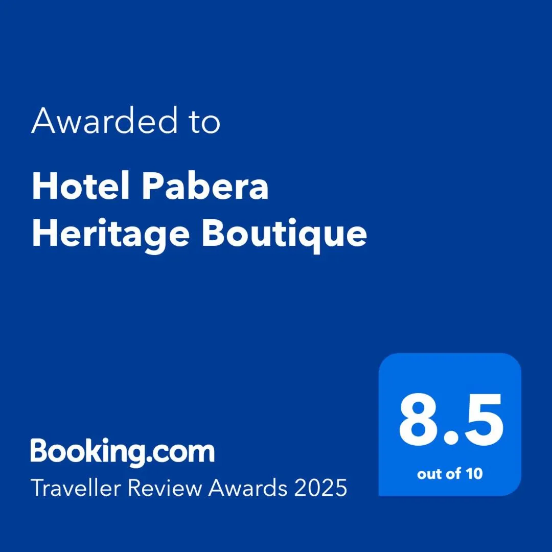 Logo/Certificate/Sign in Hotel Pabera Heritage Boutique