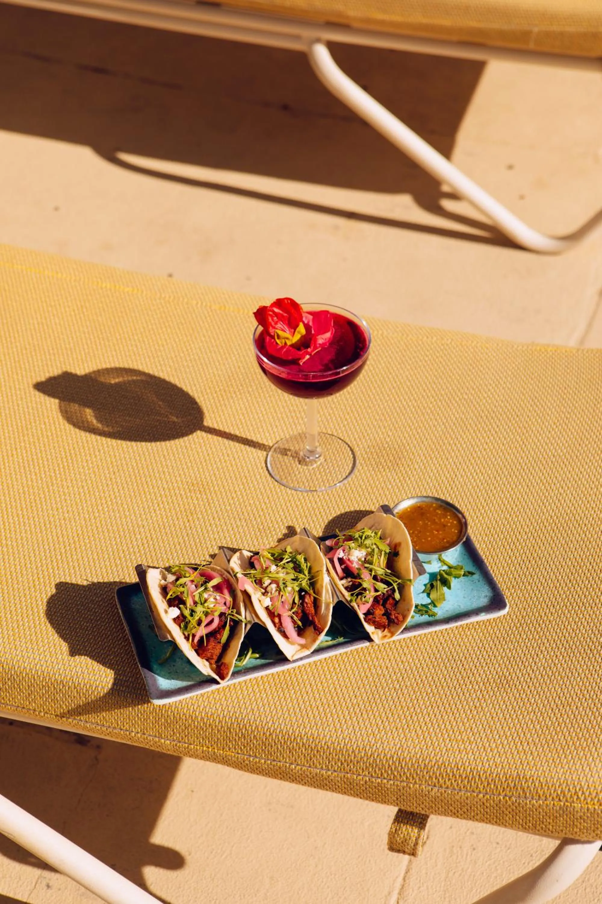 Food and drinks in Life House, Palm Springs