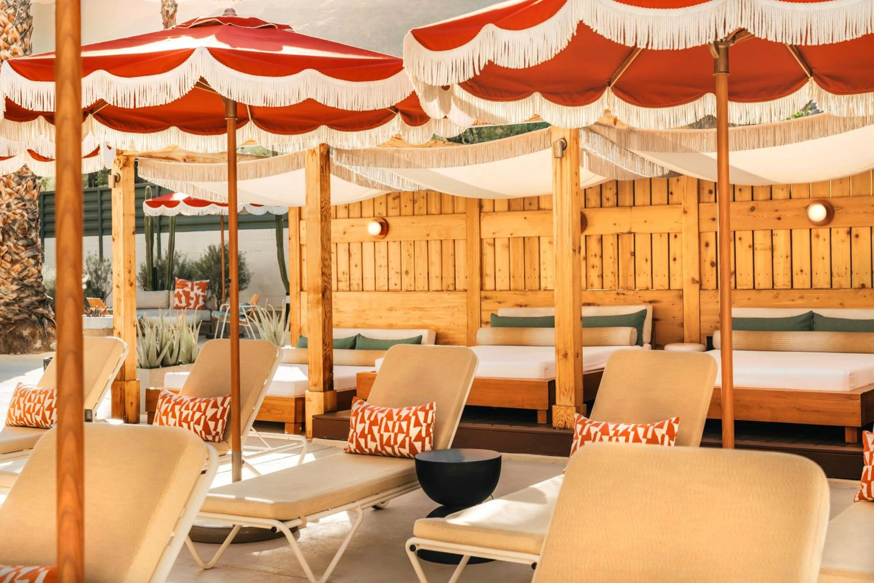 sunbed in Life House, Palm Springs