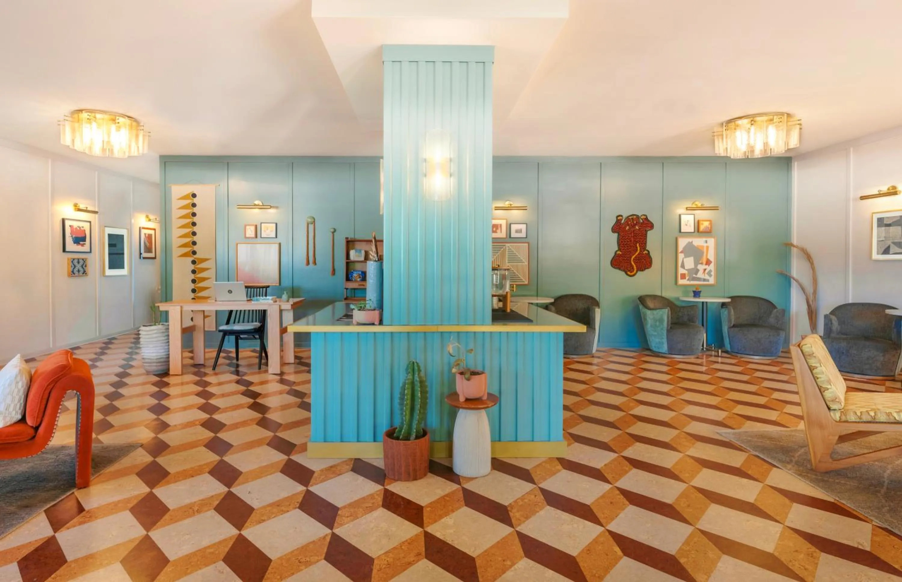 Lobby or reception in Life House, Palm Springs