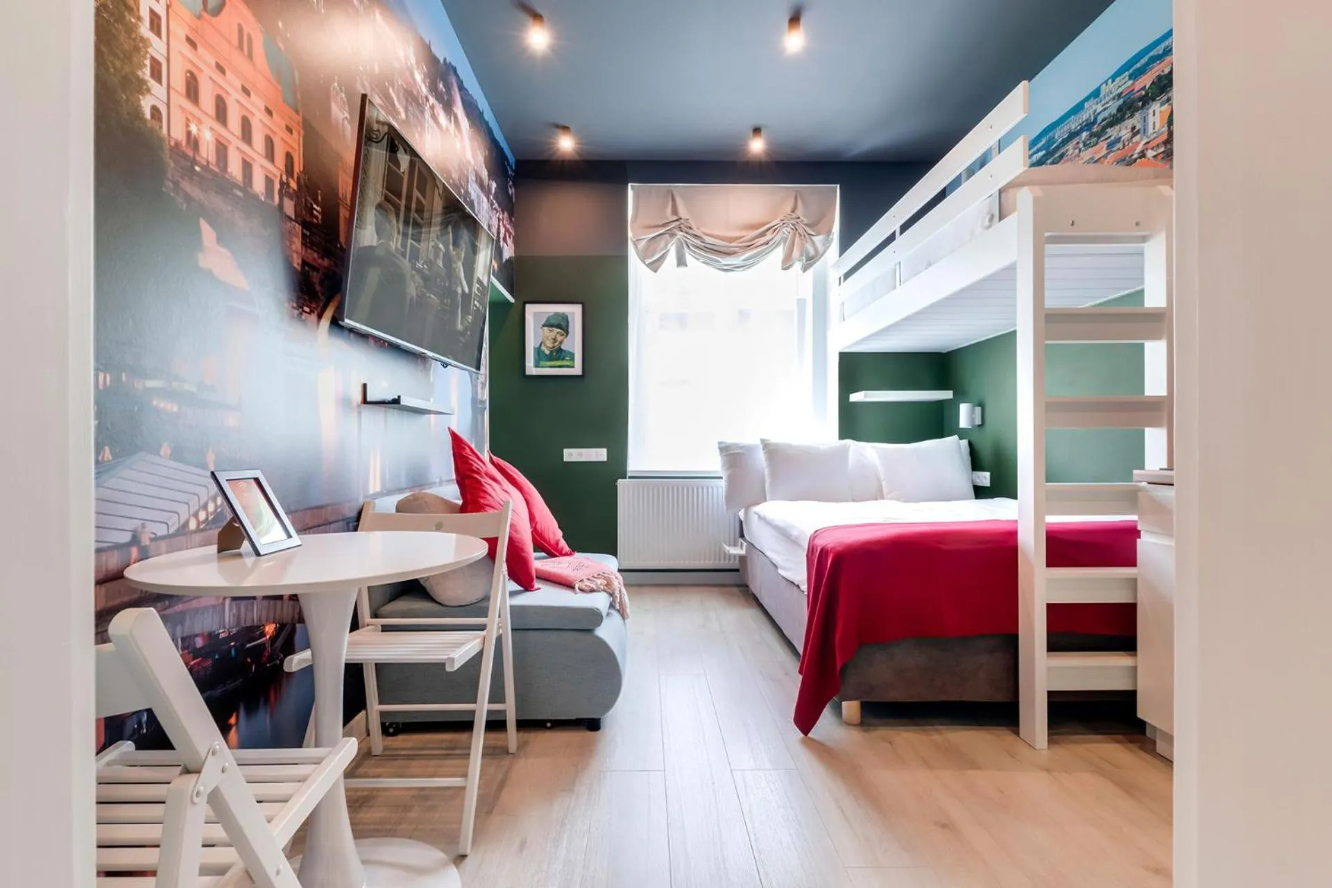 Photo of the whole room, Bed in Revelton Studios Prague