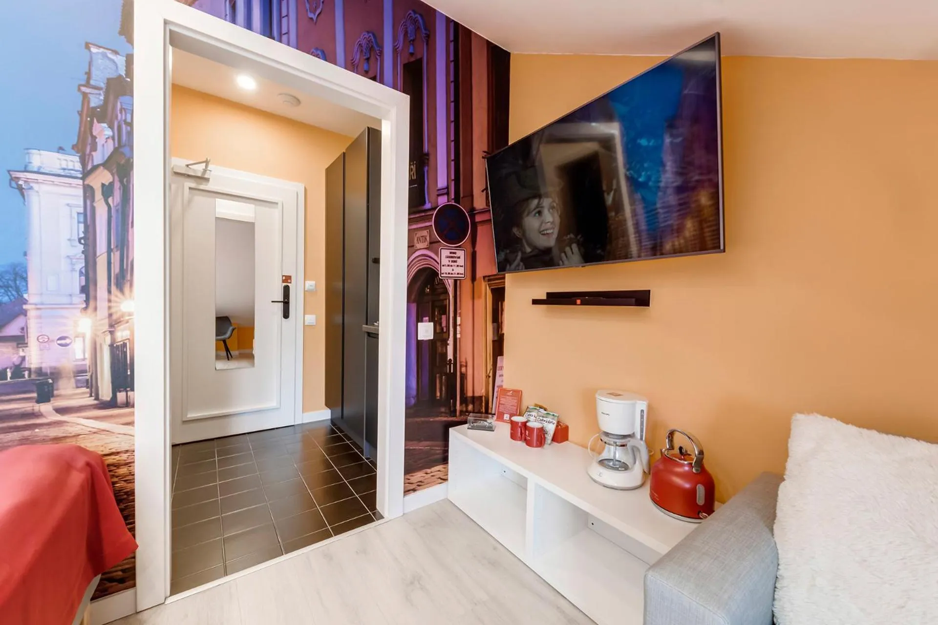 TV and multimedia, Bed in Revelton Studios Prague