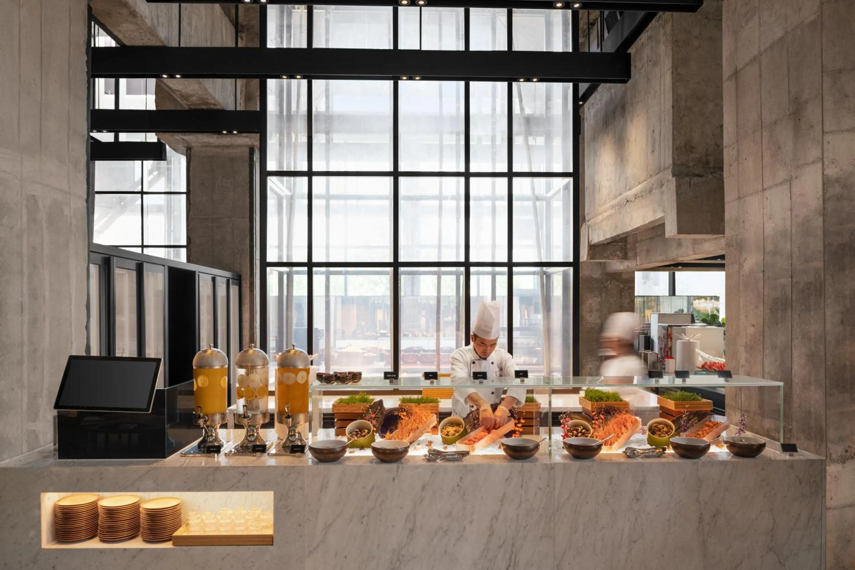 Restaurant/places to eat in Shangri-La Shougang Park, Beijing