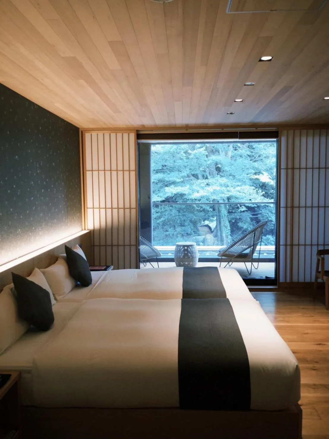 Bed in Kikokutei Bekkan