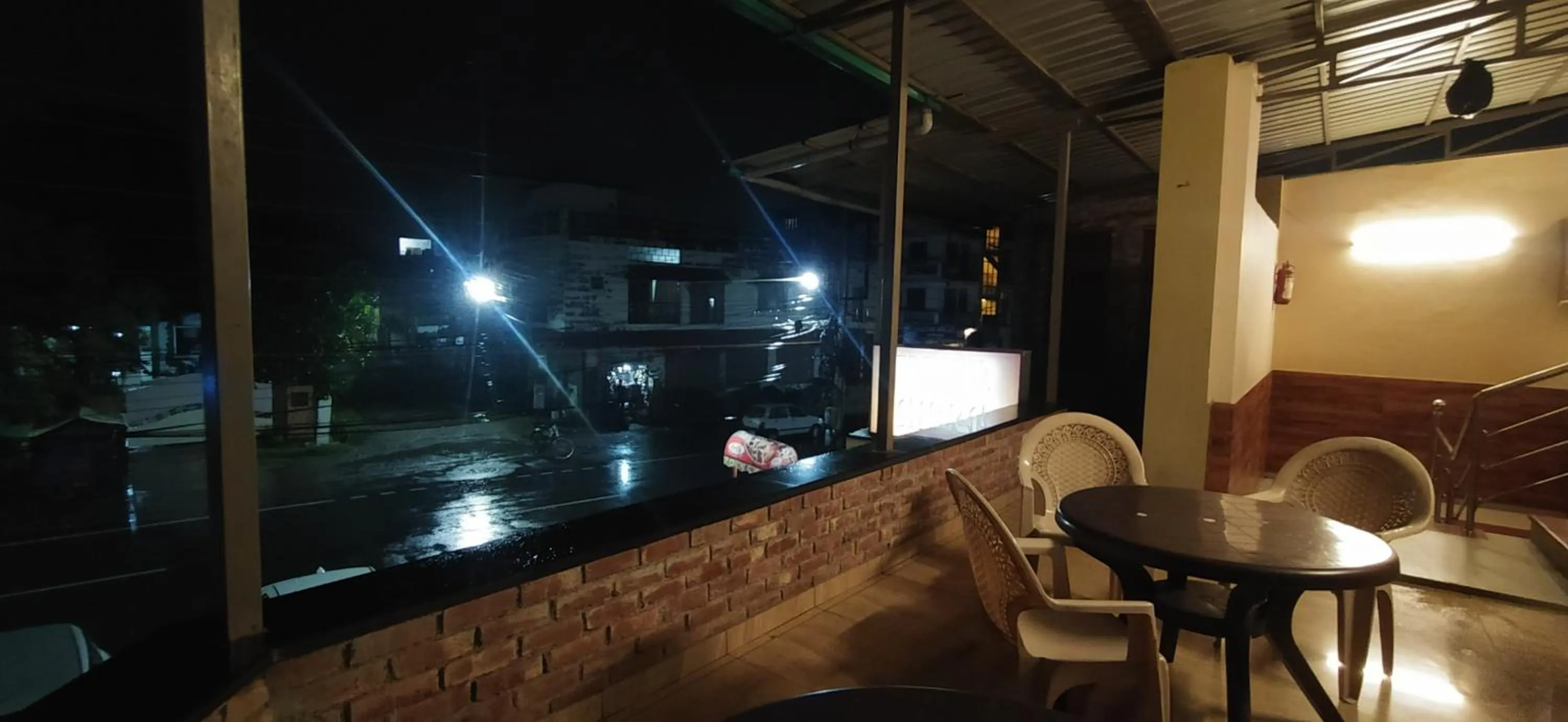 Seating area in Hotel Samrat