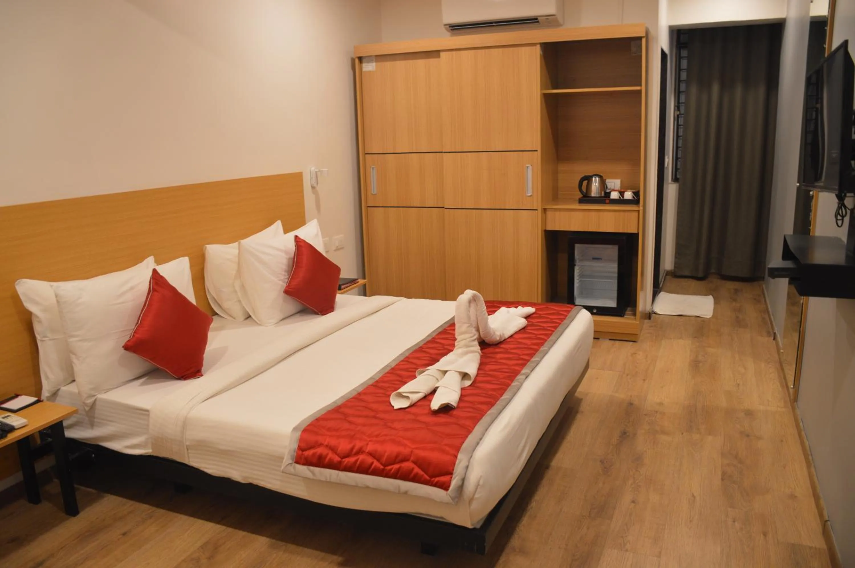 Bed in Lords Eco Inn Belagavi