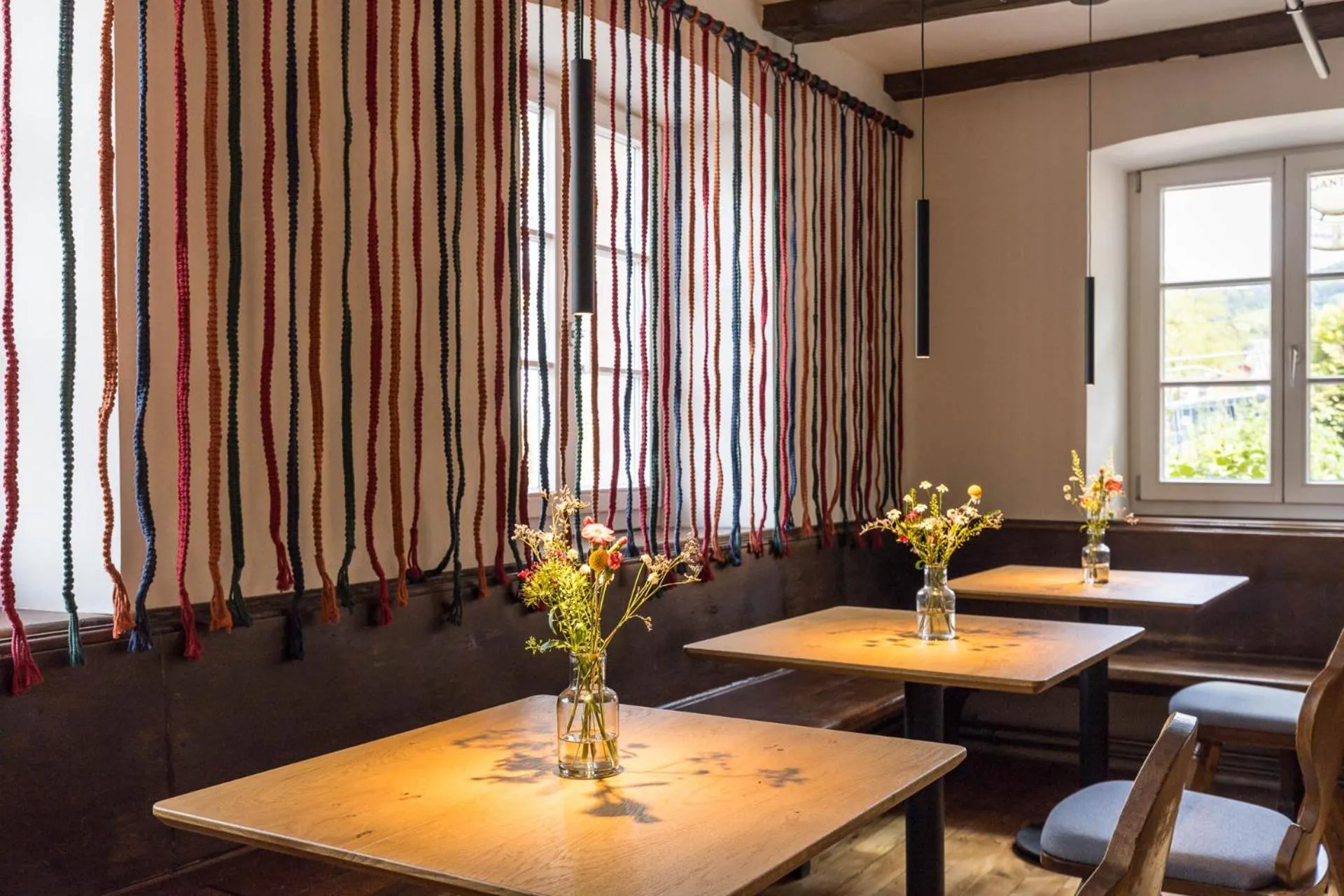 Seating area in schlossmühle - lean luxury boutique hotel