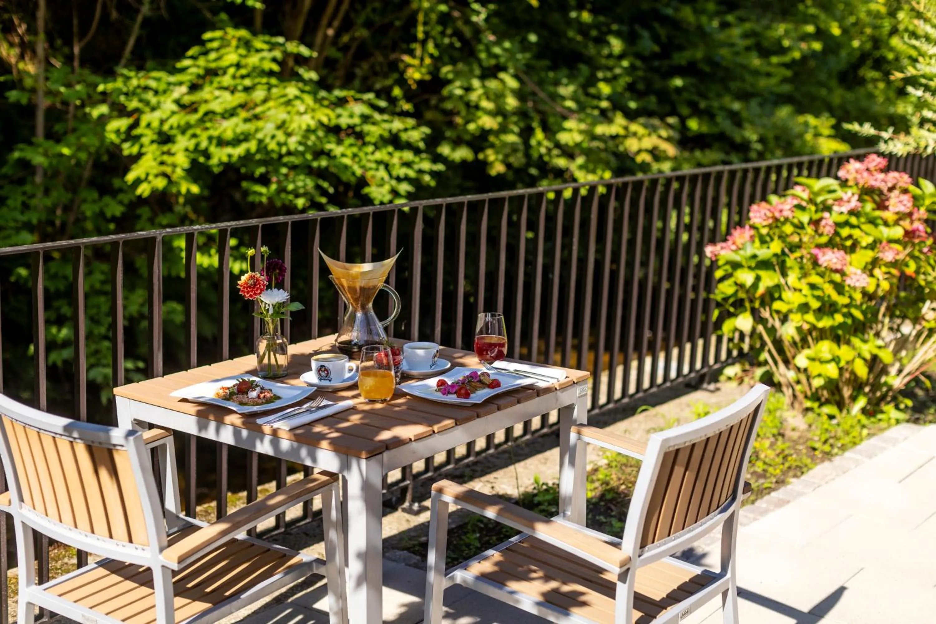 Garden in schlossmühle - lean luxury boutique hotel