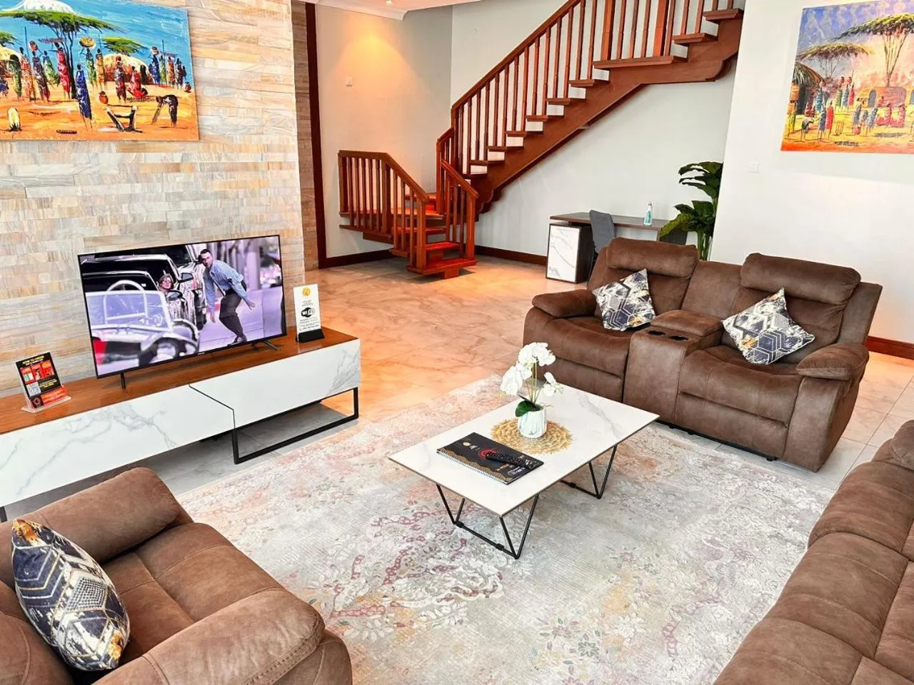 Living room in Fairview Luxury Apartments