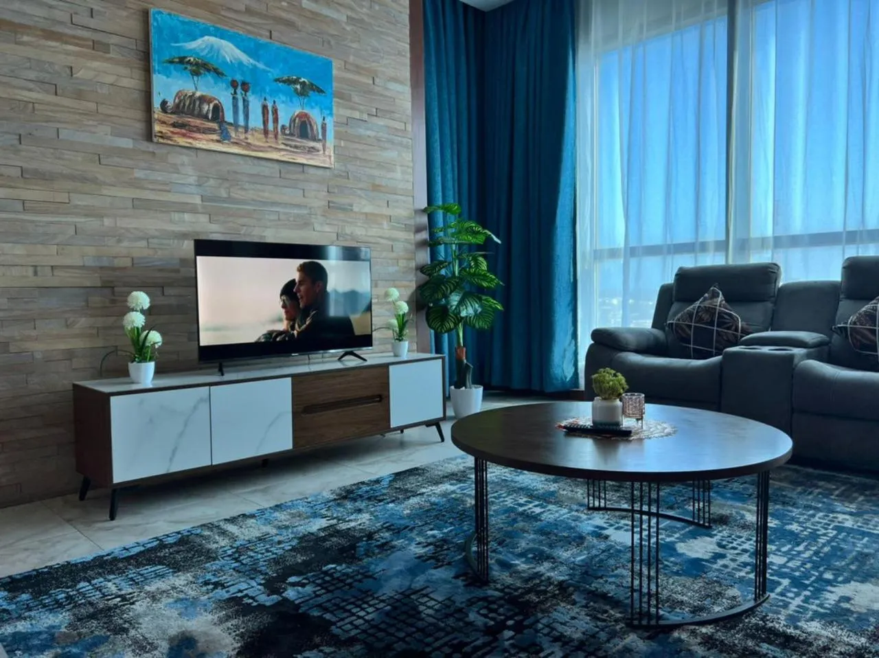 Living room in Fairview Luxury Apartments