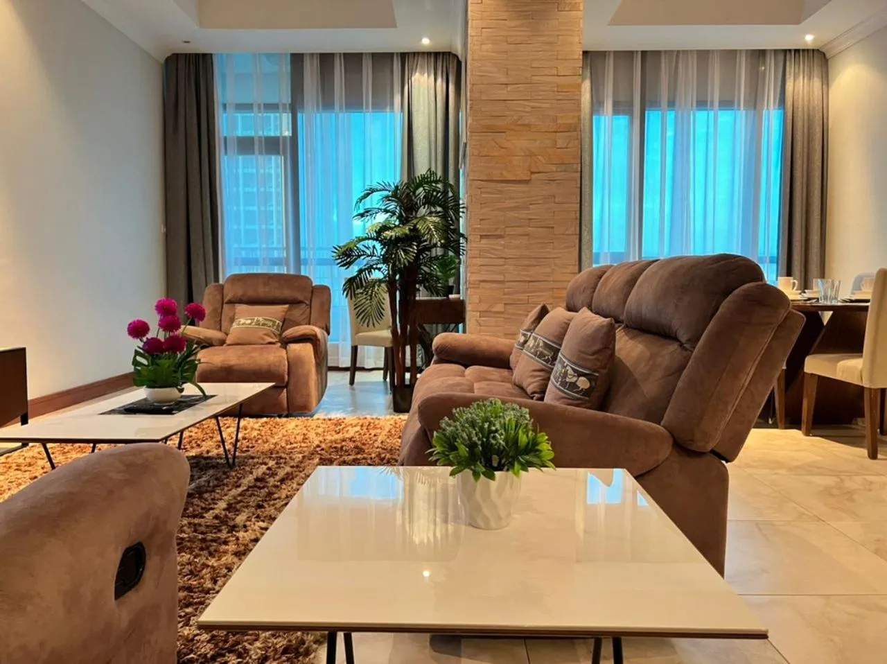 Living room in Fairview Luxury Apartments
