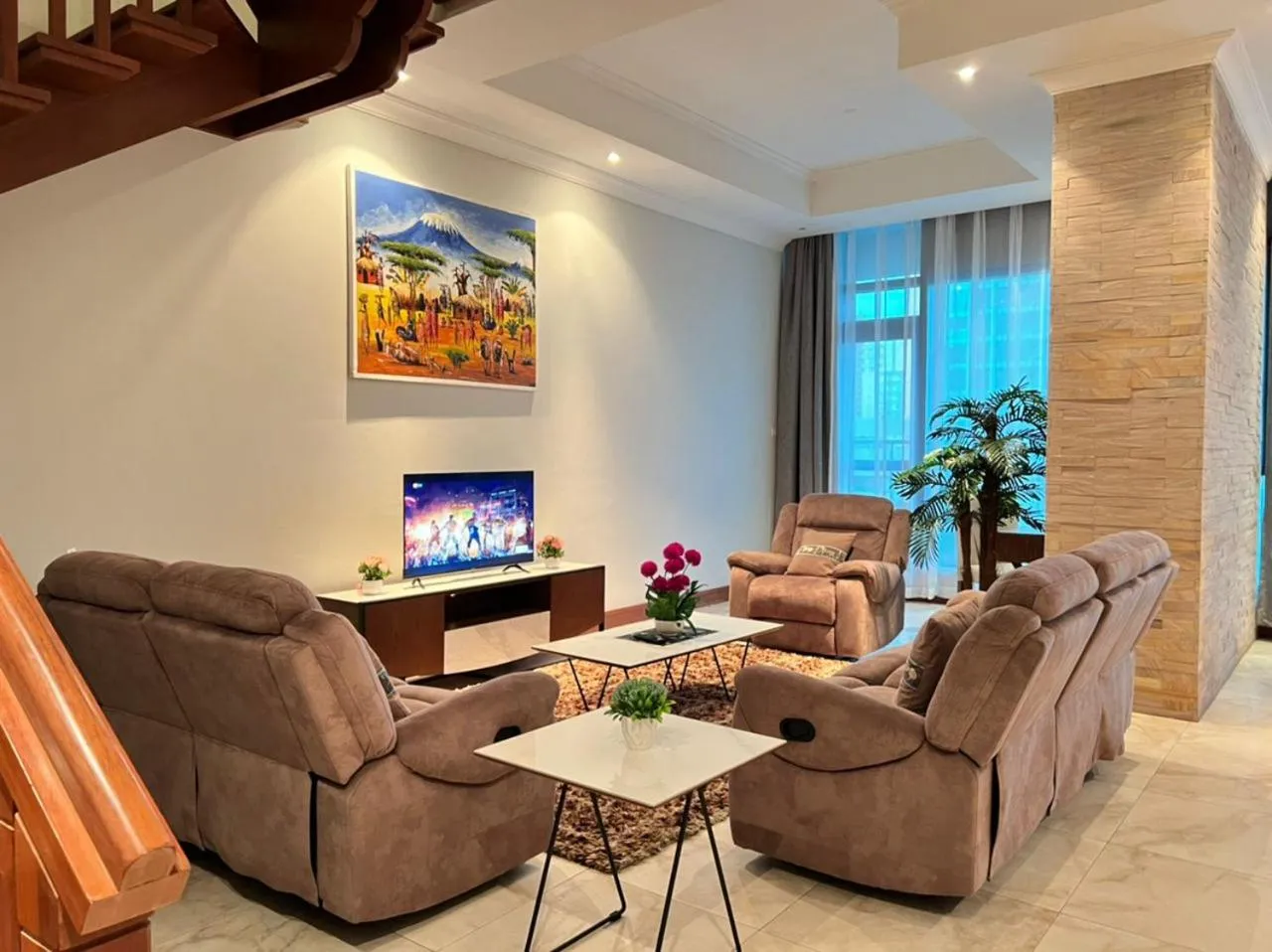 Living room in Fairview Luxury Apartments