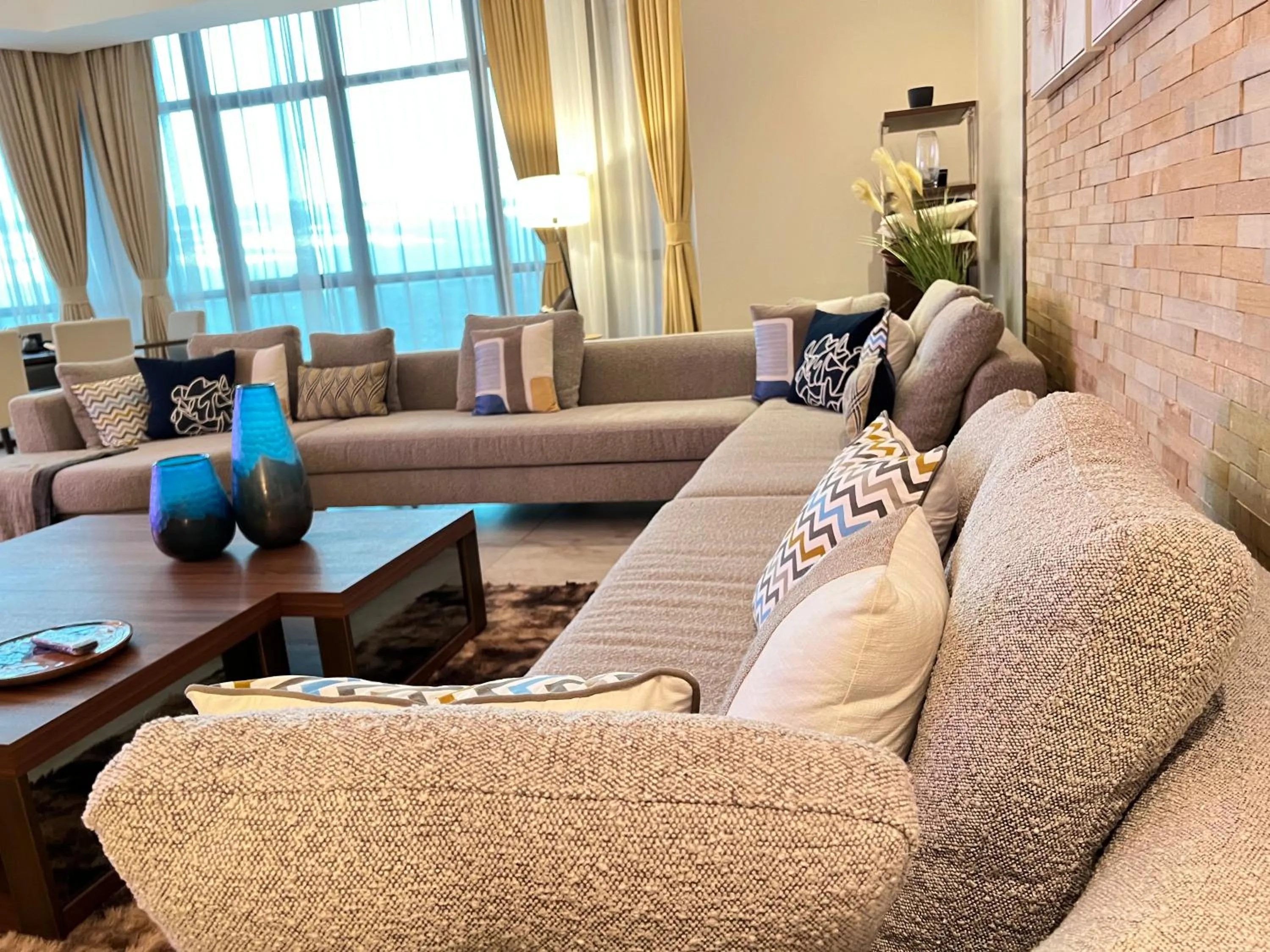 Living room in Fairview Luxury Apartments