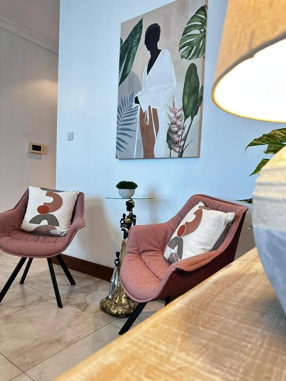 Seating area in Fairview Luxury Apartments