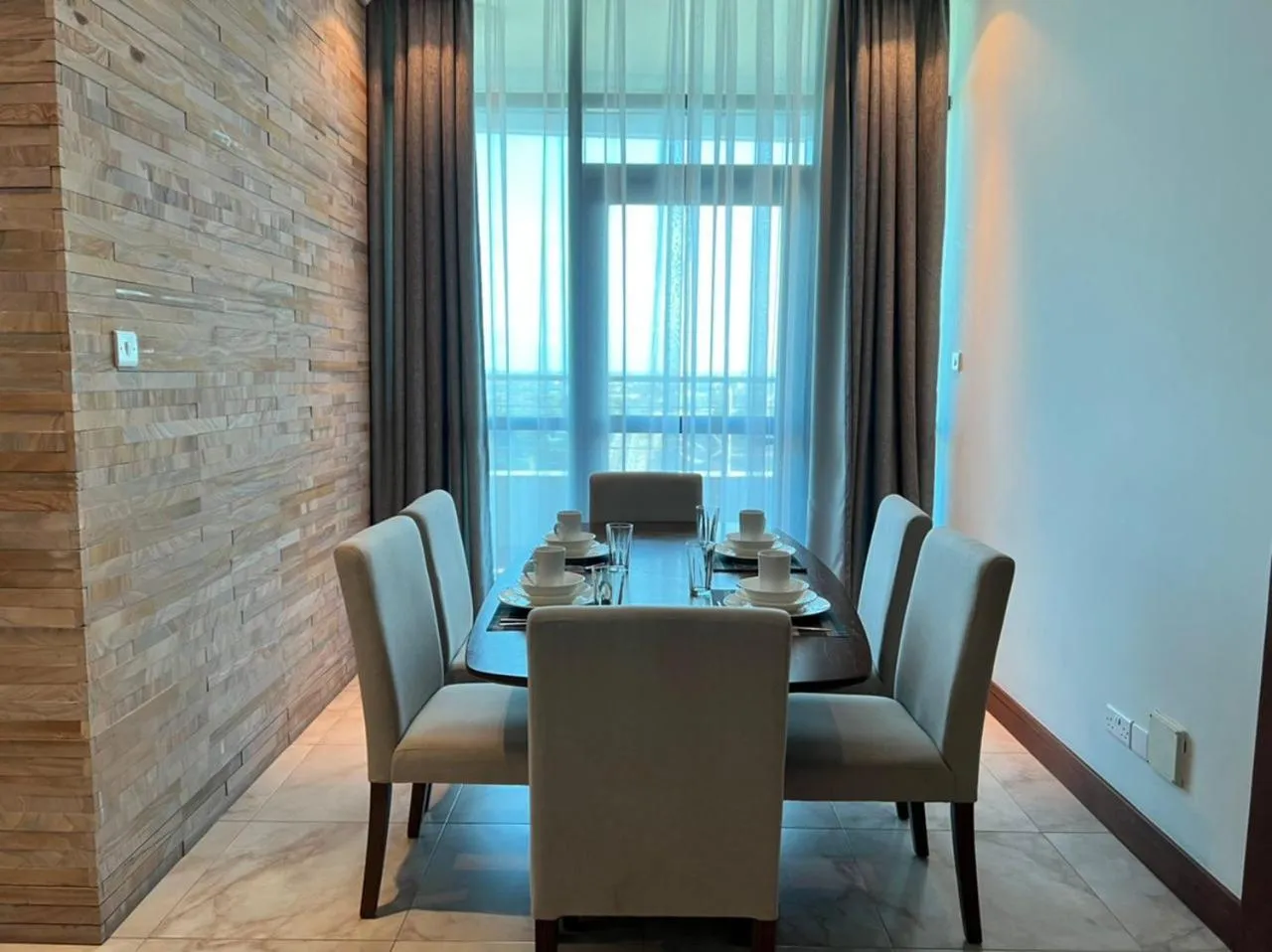 Dining area in Fairview Luxury Apartments