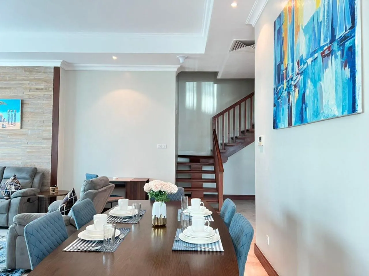 Dining area in Fairview Luxury Apartments