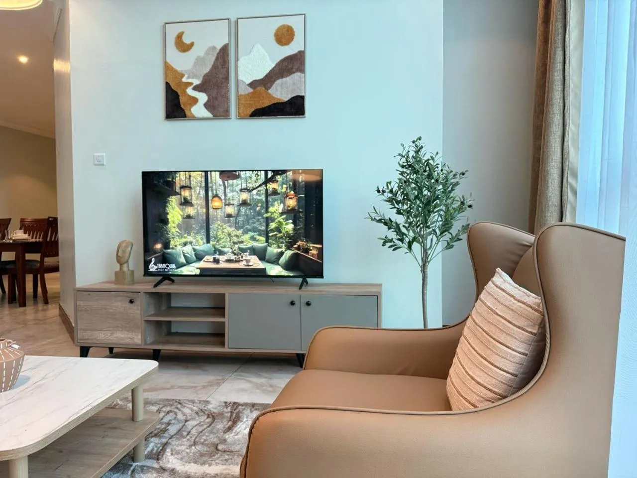 Living room in Fairview Luxury Apartments