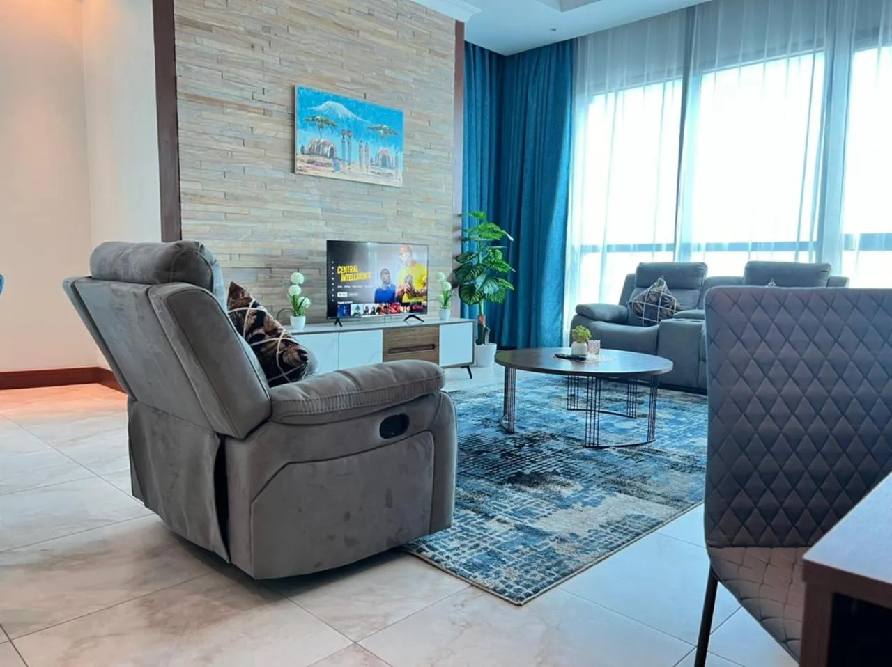 Living room in Fairview Luxury Apartments