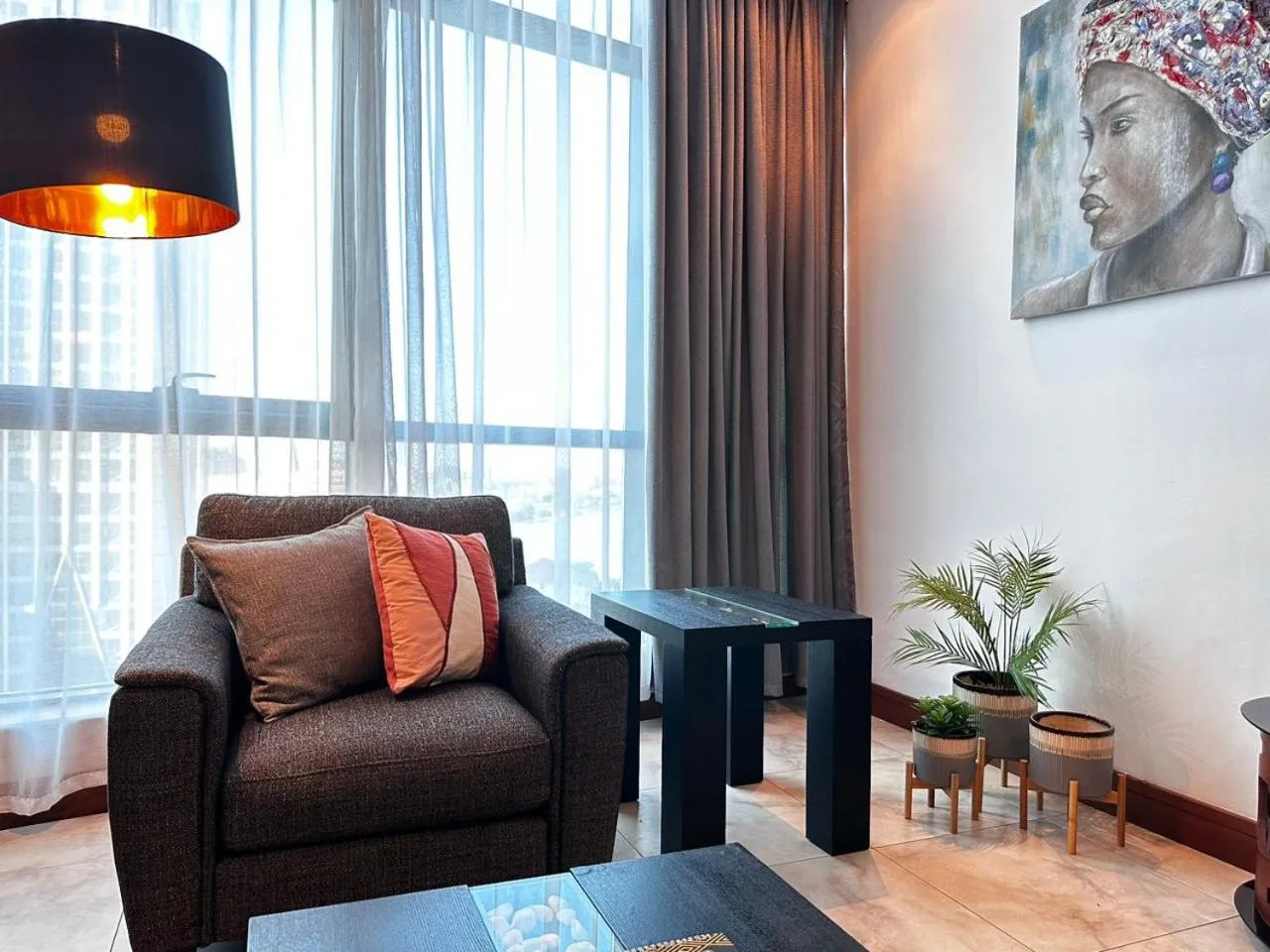 Living room in Fairview Luxury Apartments