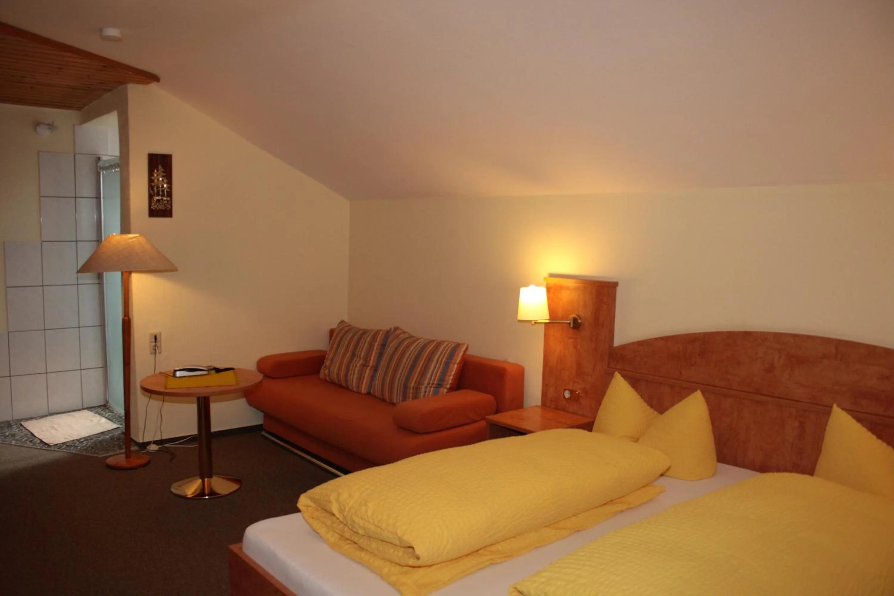 Decorative detail, Bed in Schwarzwald-Gasthof Hirsch