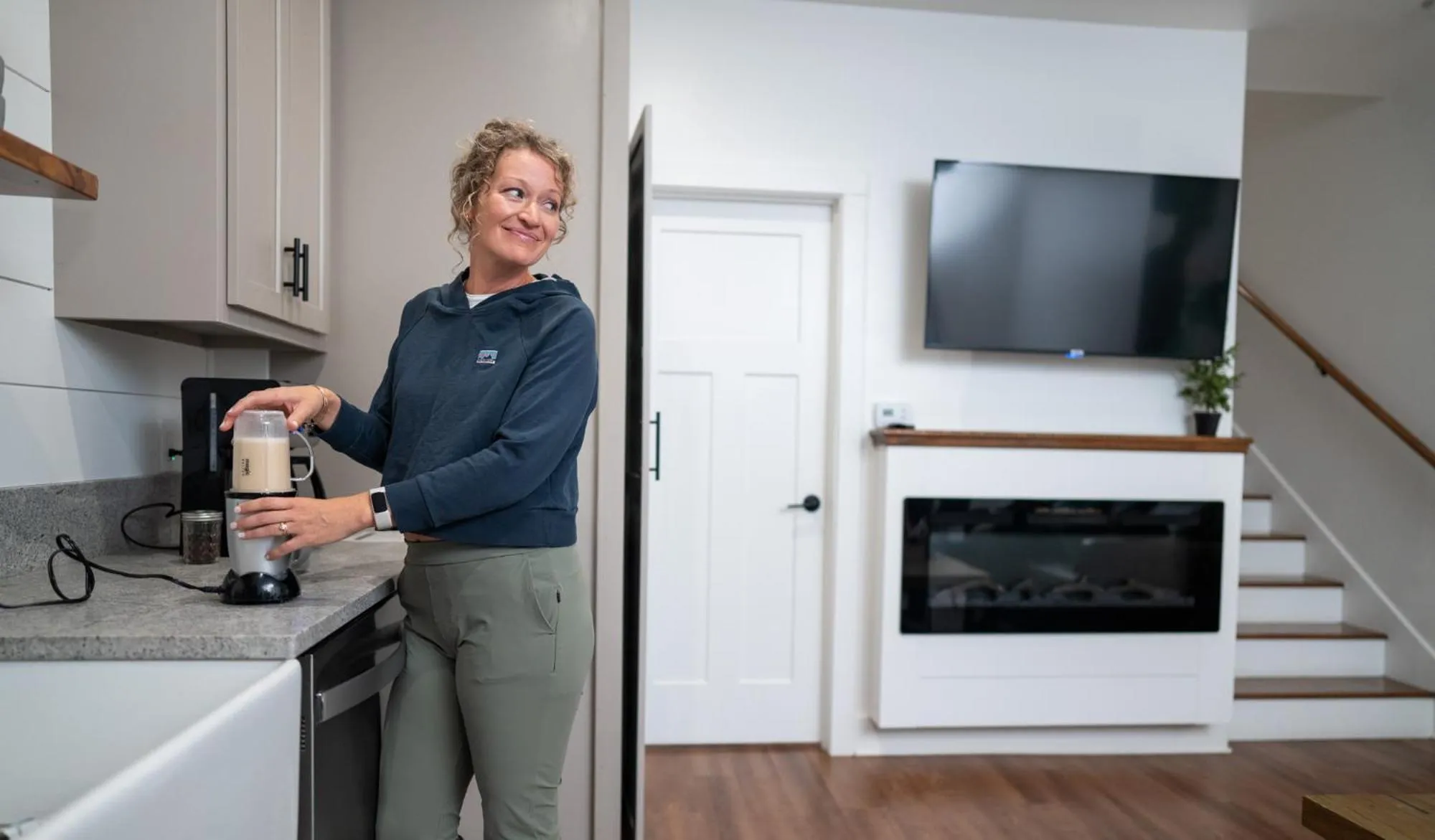 Living room in The Getaway Blowing Rock