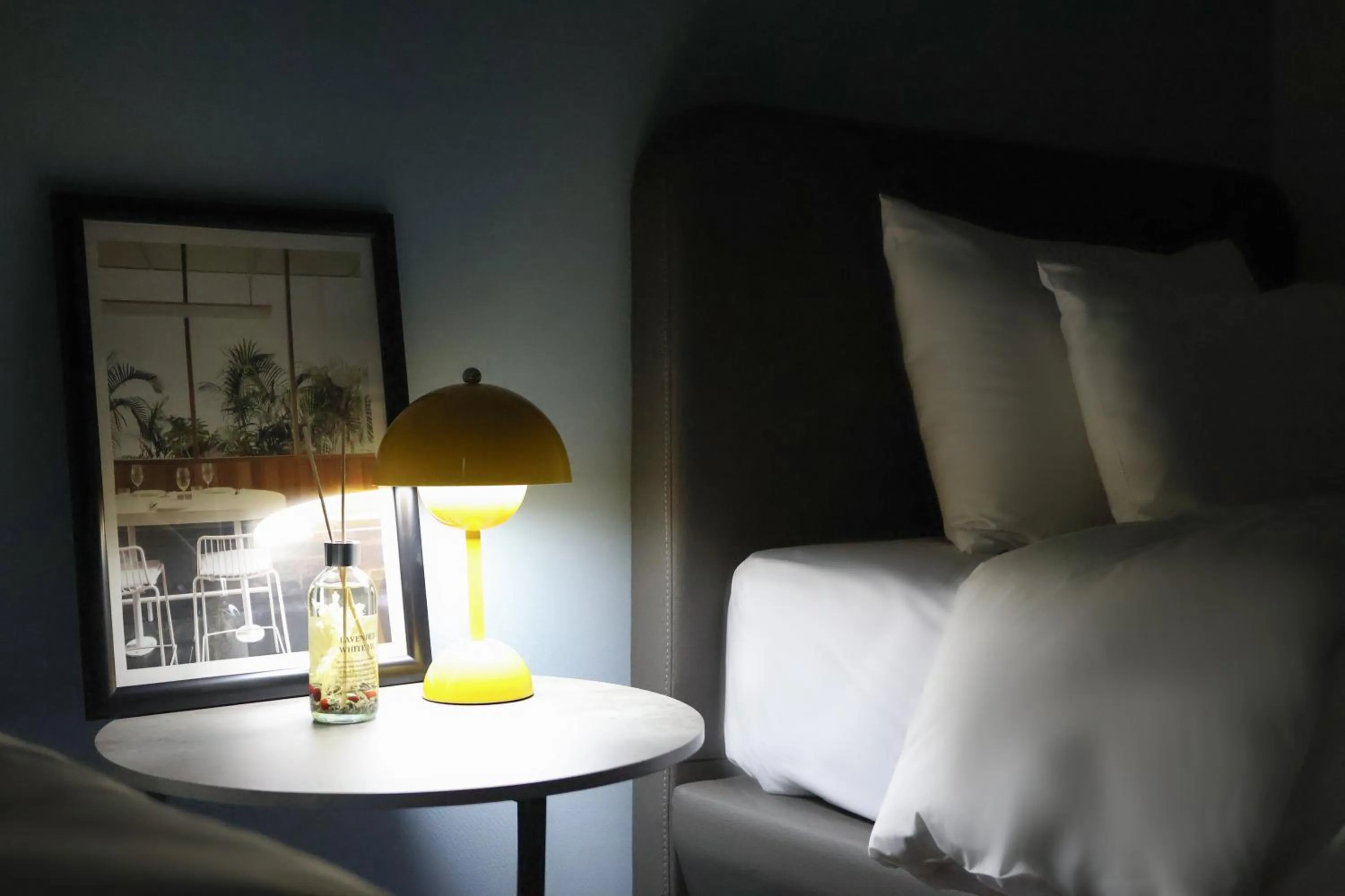 Bed in Landmark Stay in Songdo