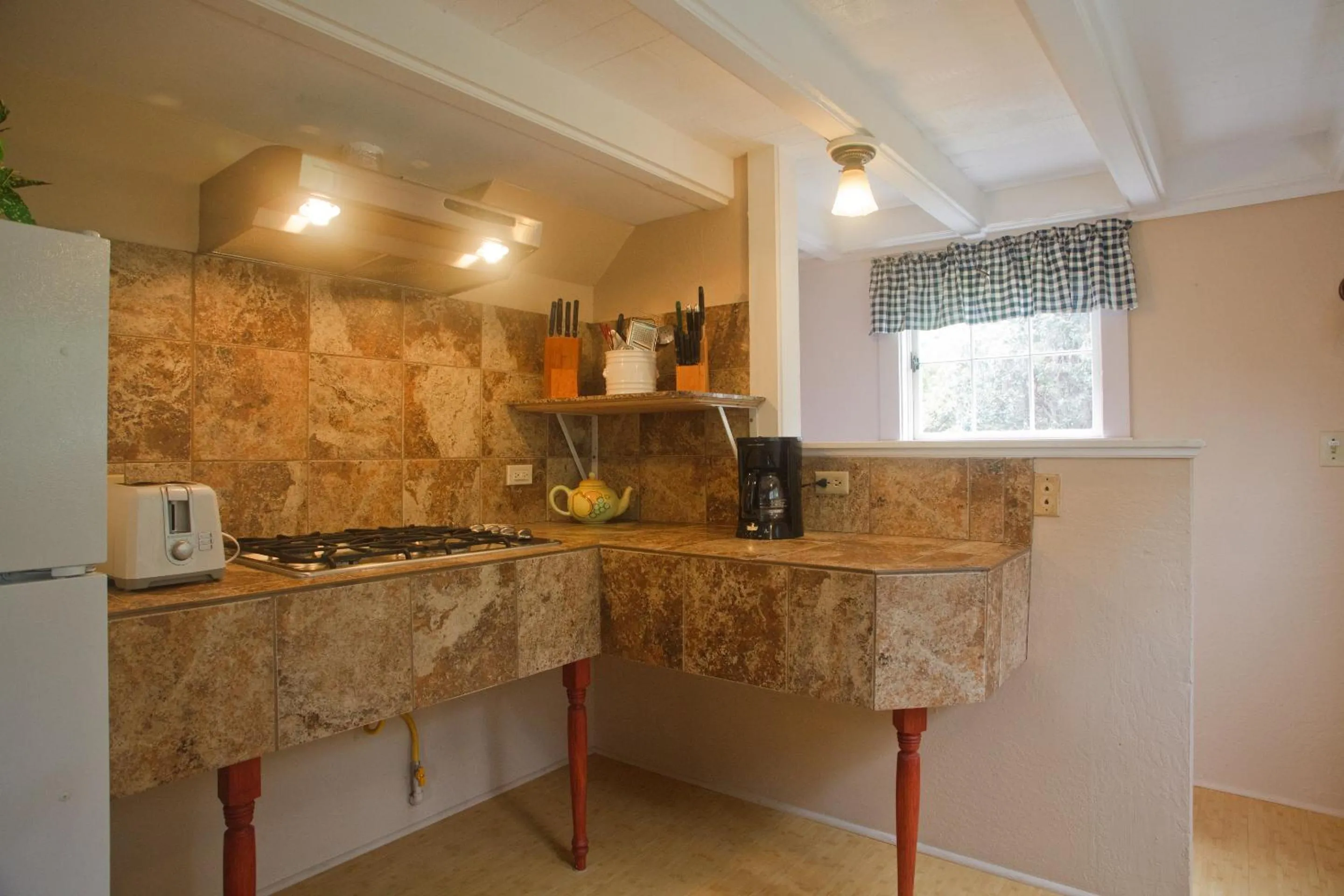 Communal kitchen in Volcano Hale