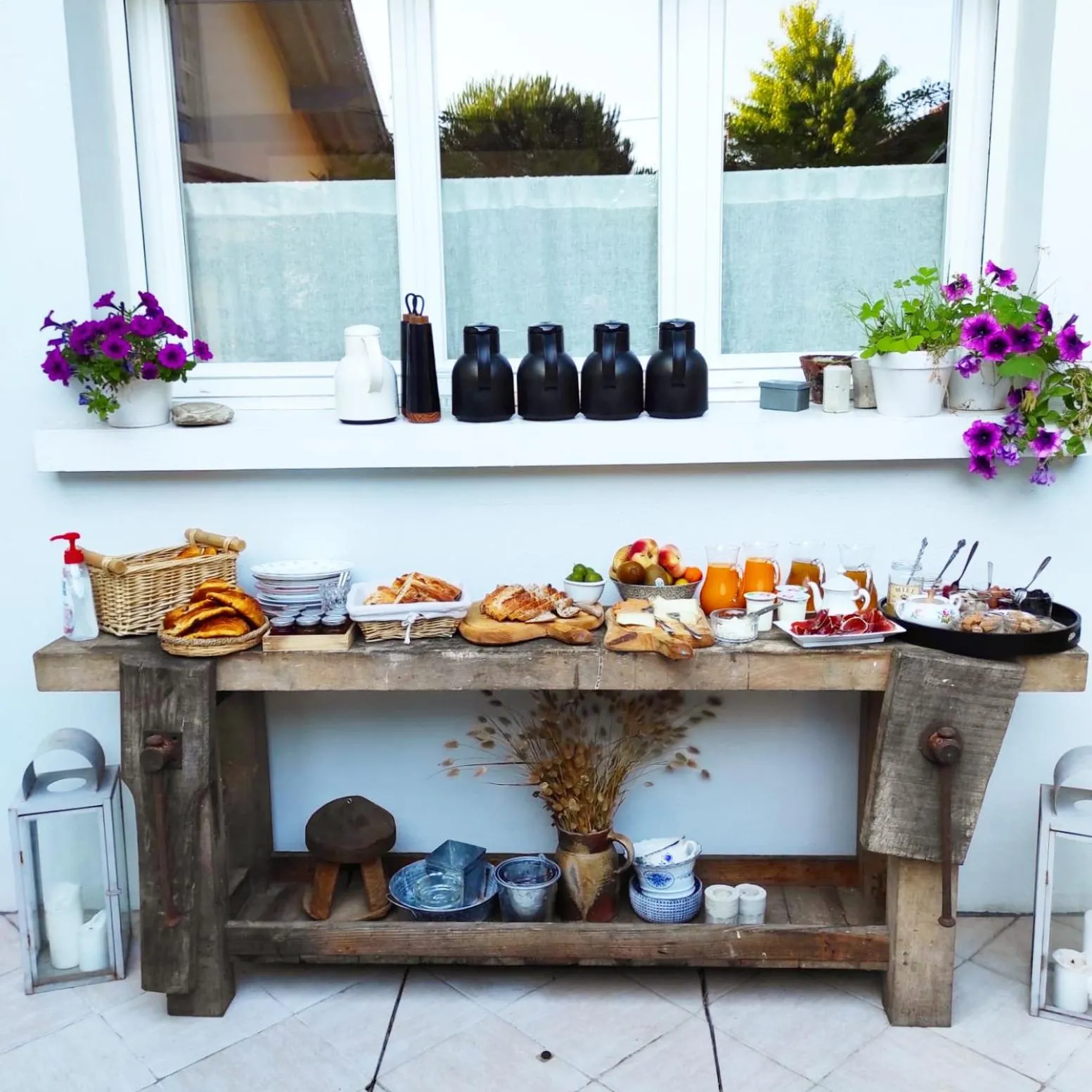 Breakfast in Les jardins de Mimizan