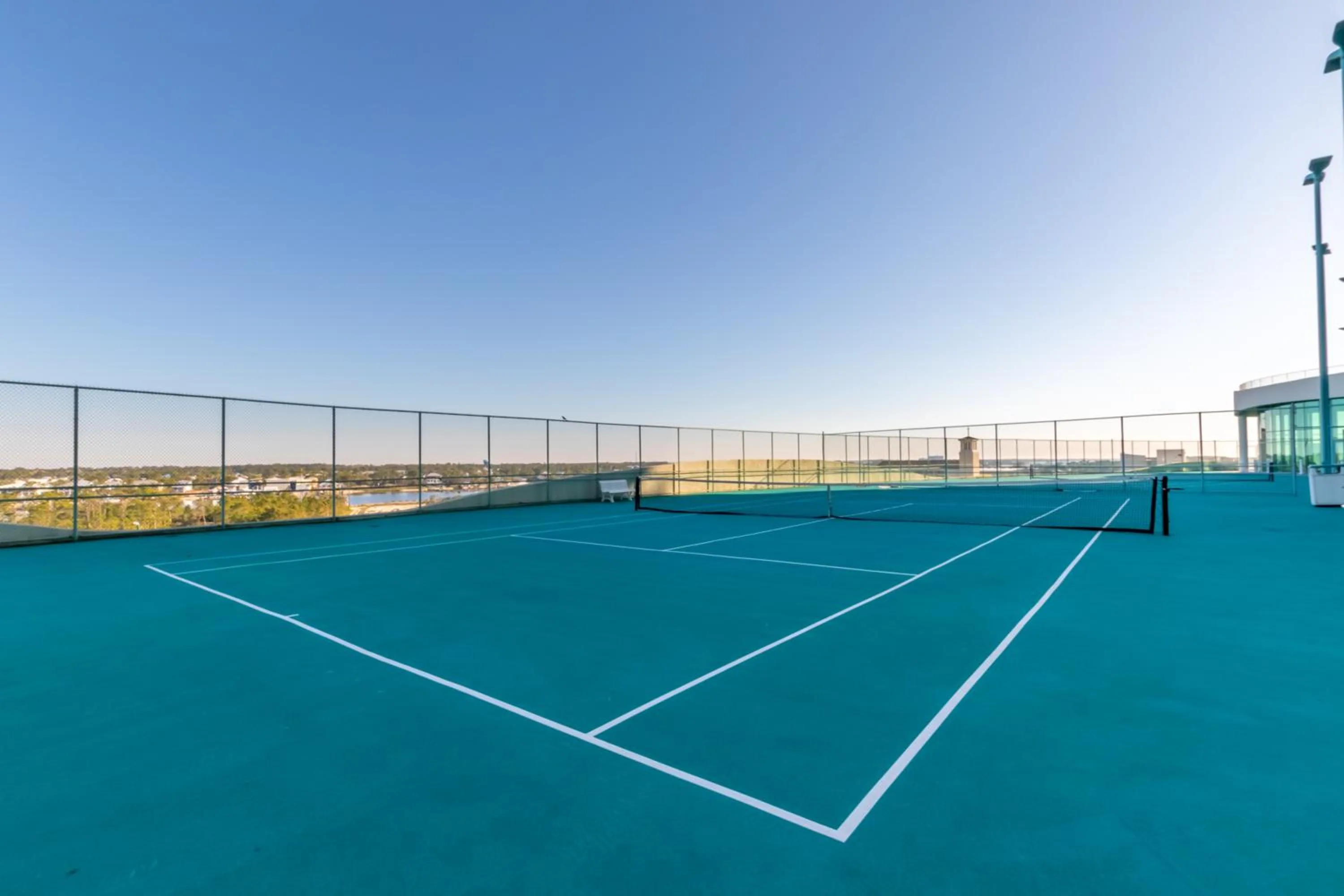 Tennis court in Turquoise 1908C