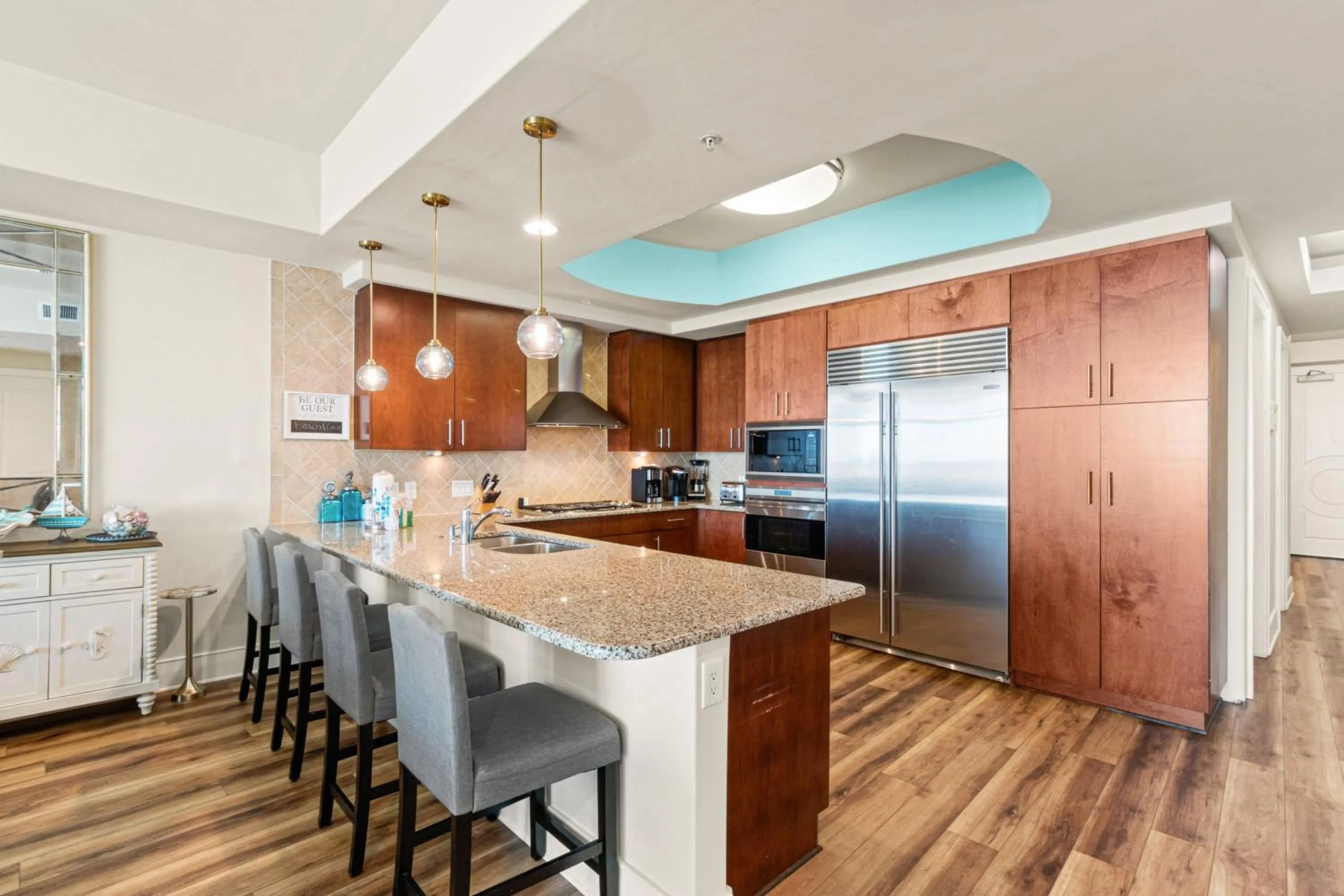 Kitchen or kitchenette in Turquoise 1908C