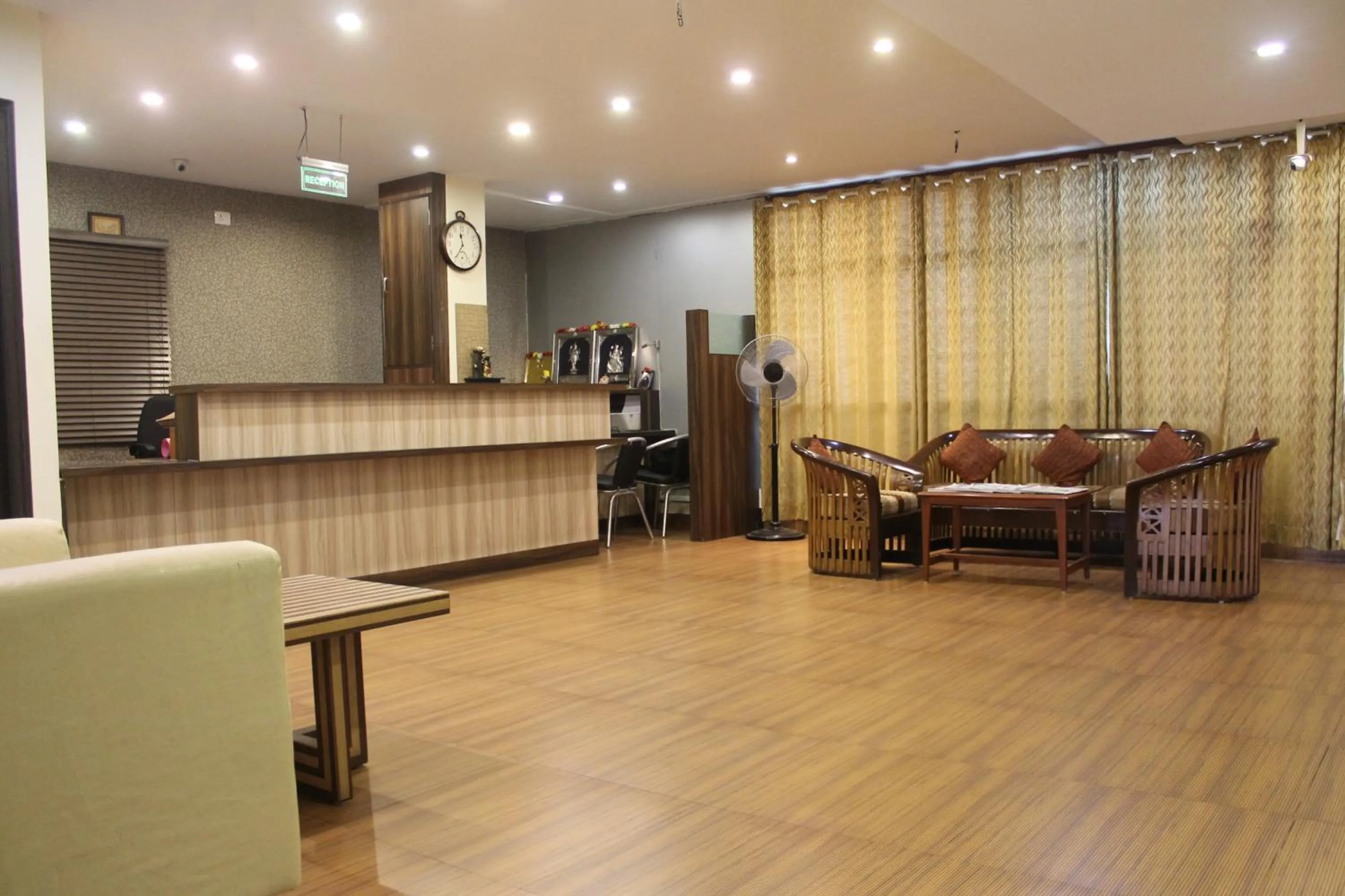 Lobby or reception in HOTEL GREEN TREES