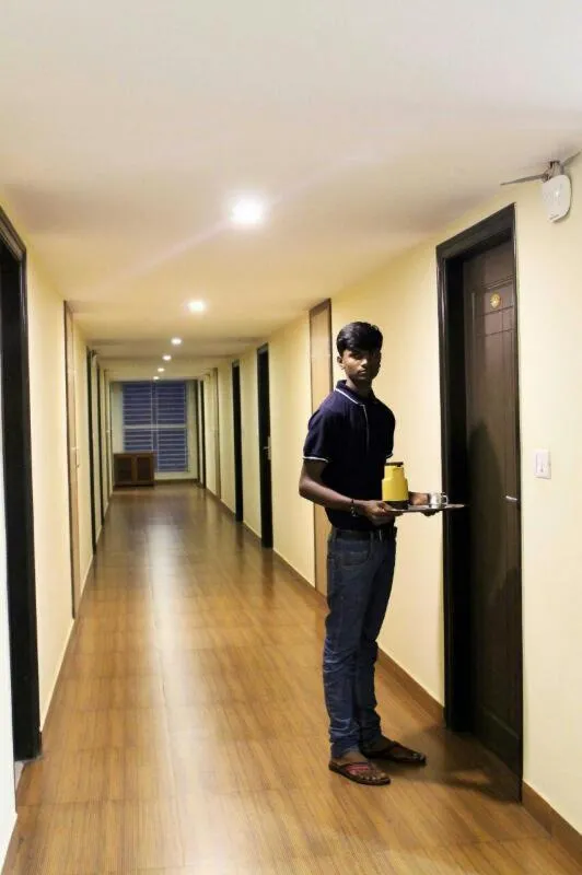 Lobby or reception in HOTEL GREEN TREES