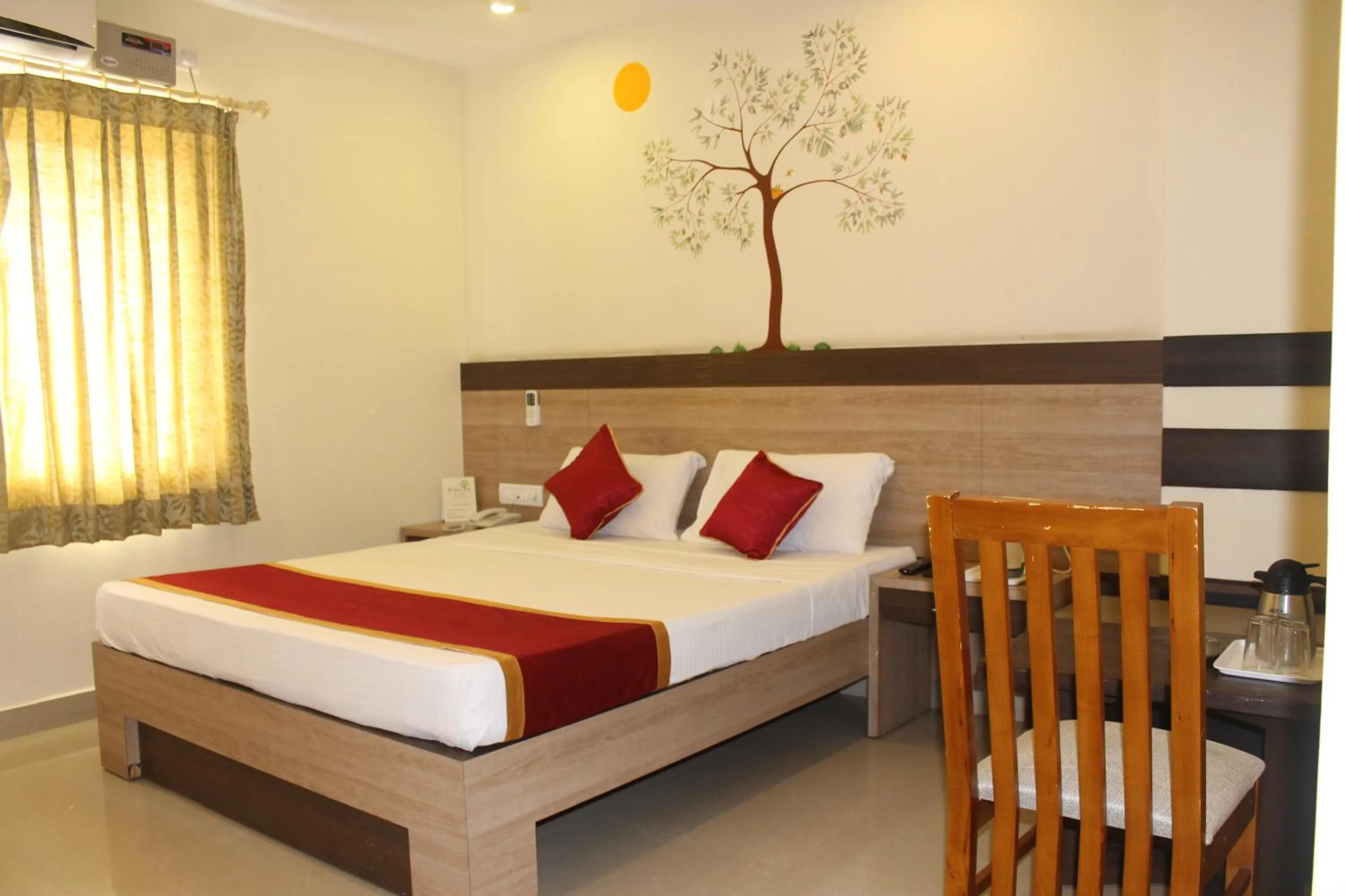 Bed in HOTEL GREEN TREES