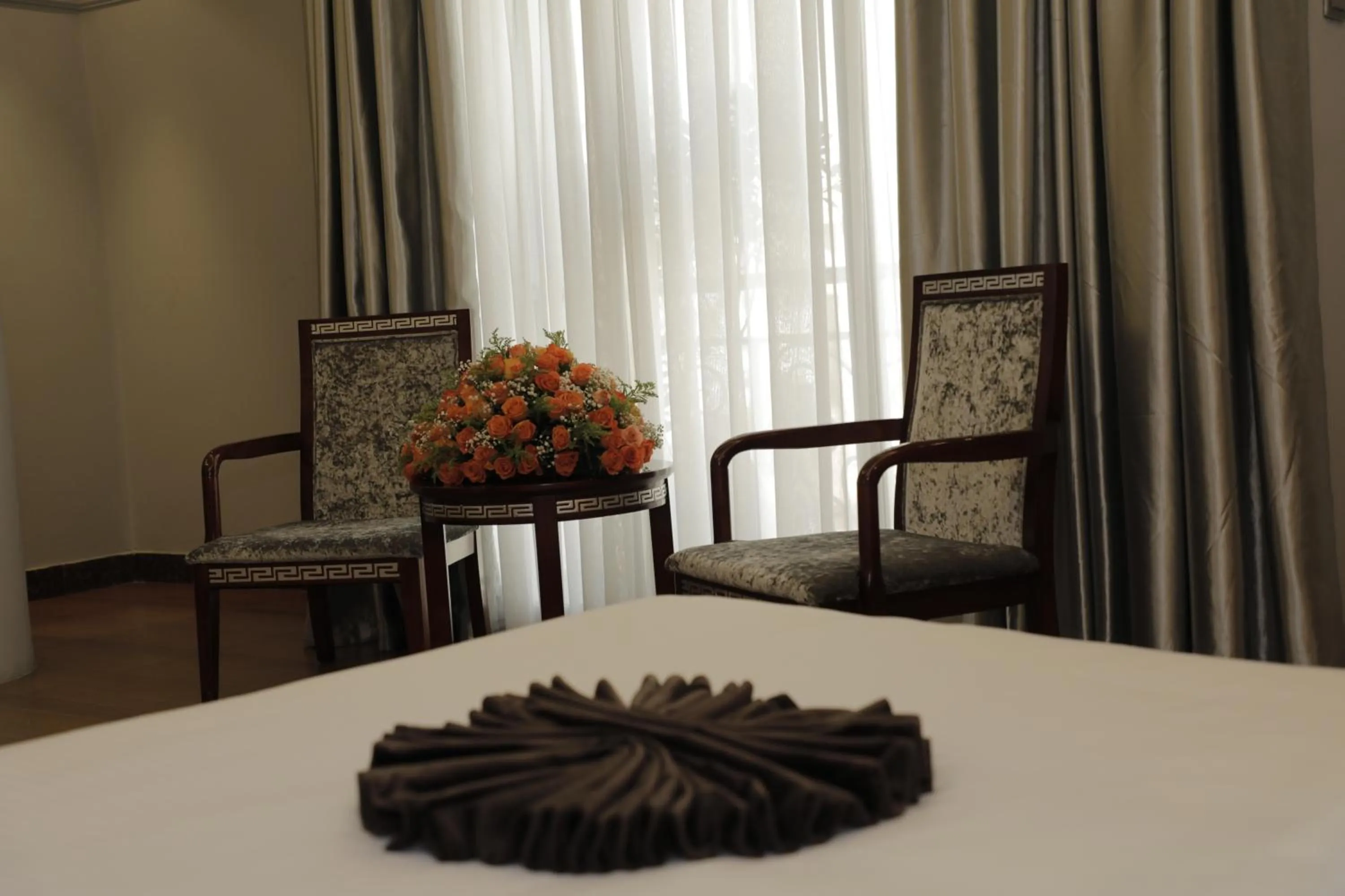 Seating area in Base Ethiopia International Hotel