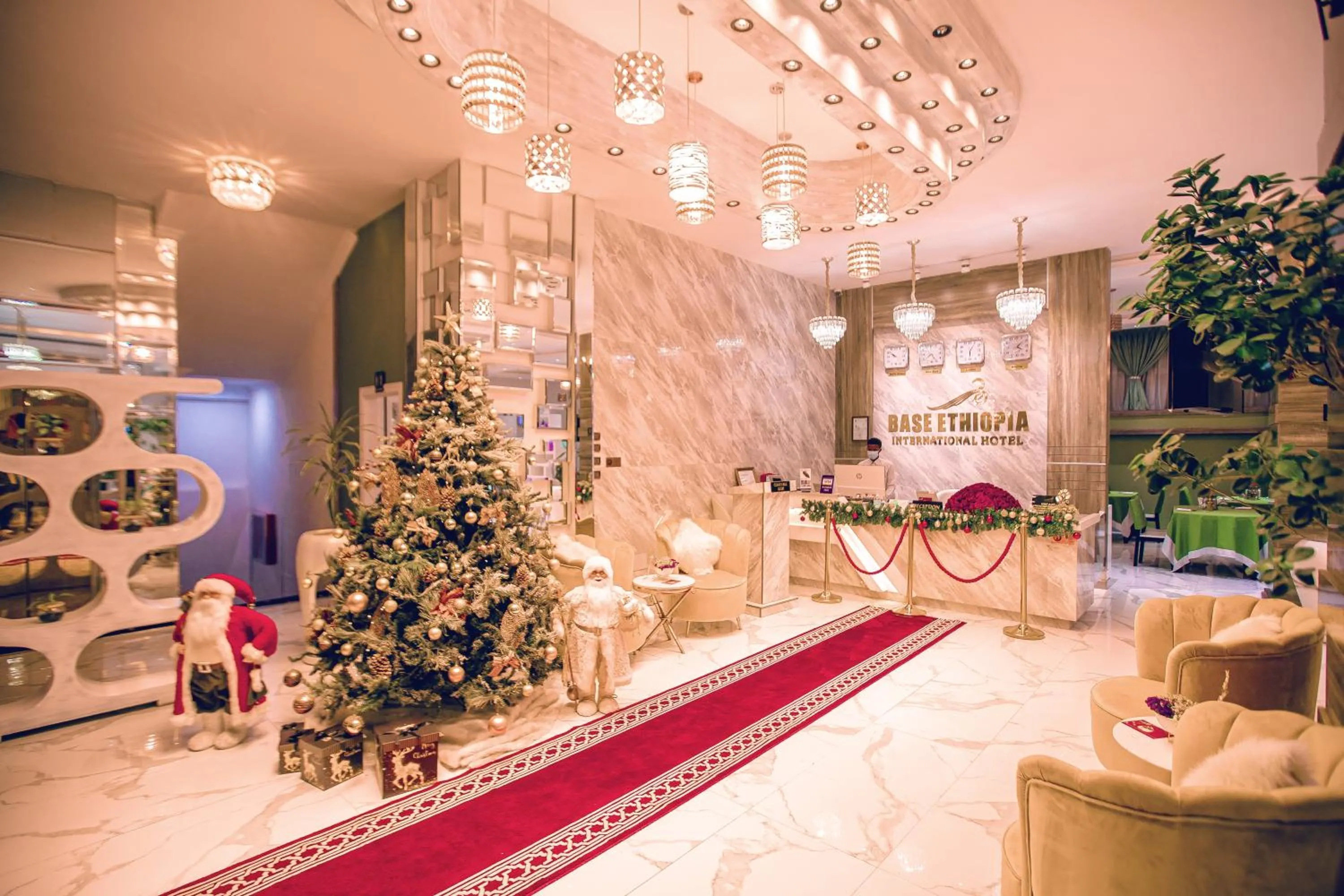 Lobby or reception in Base Ethiopia International Hotel